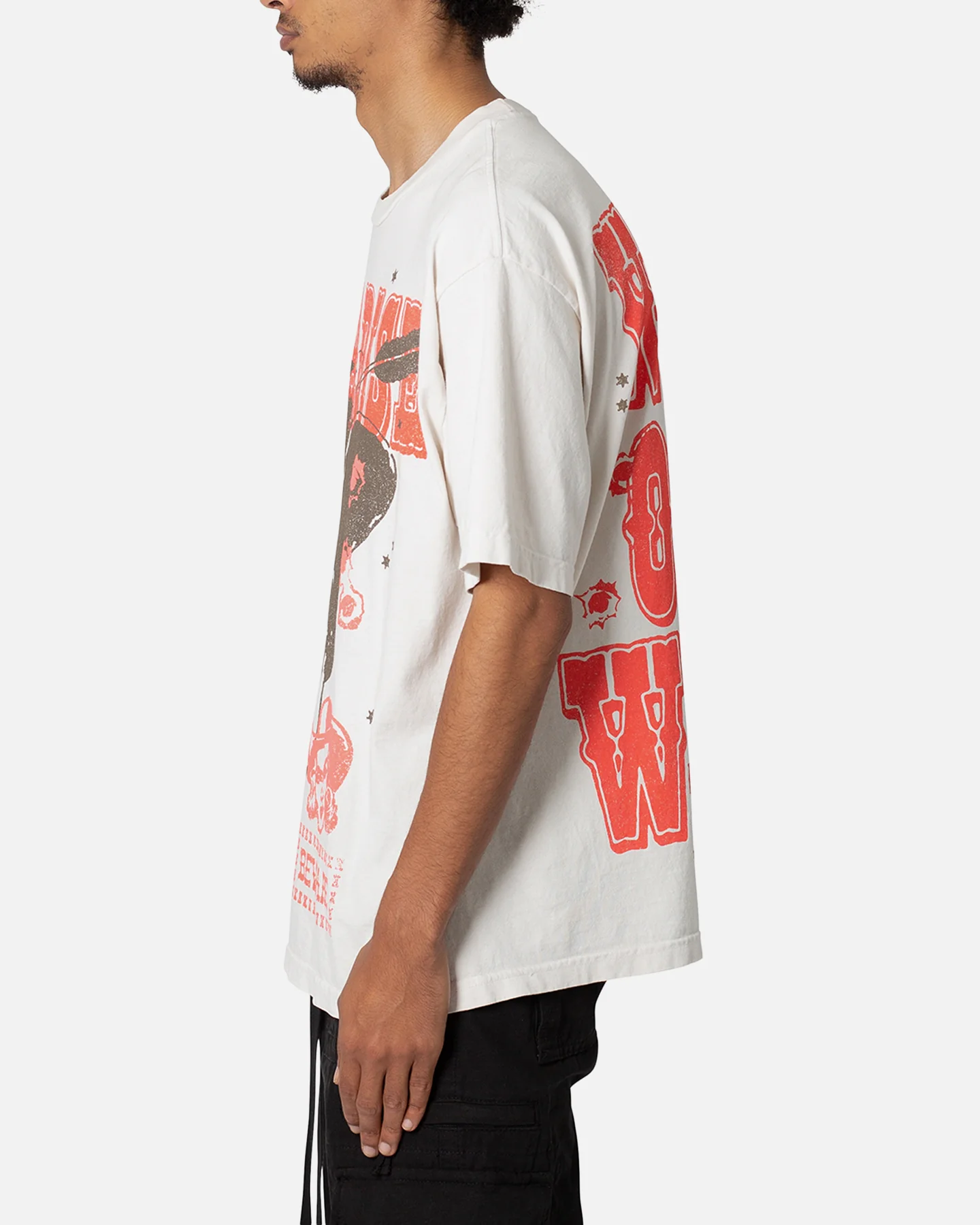 MNML Way Out West T-Shirt Off White - Image 3