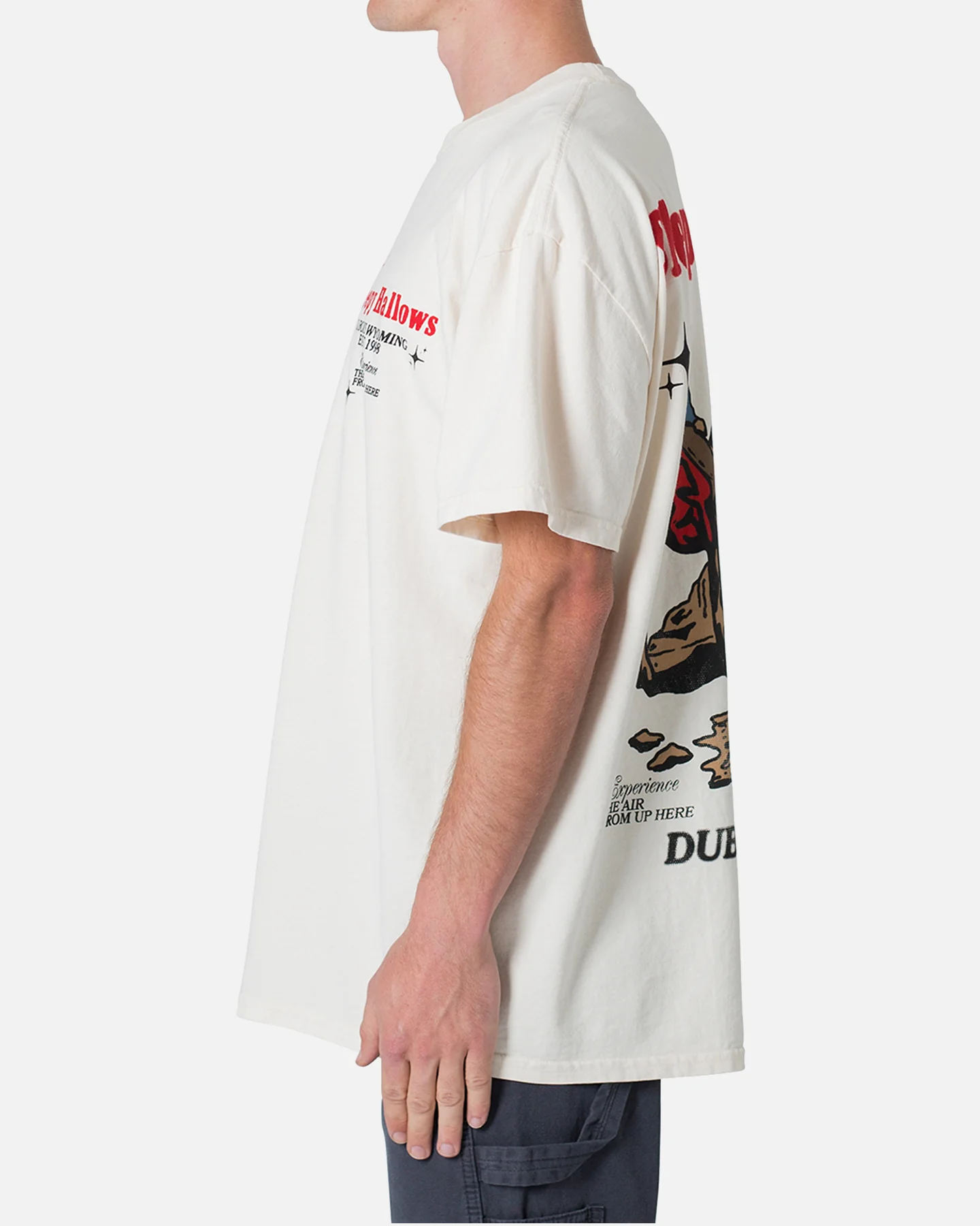 MNML Western Front T-Shirt Off White - Image 3