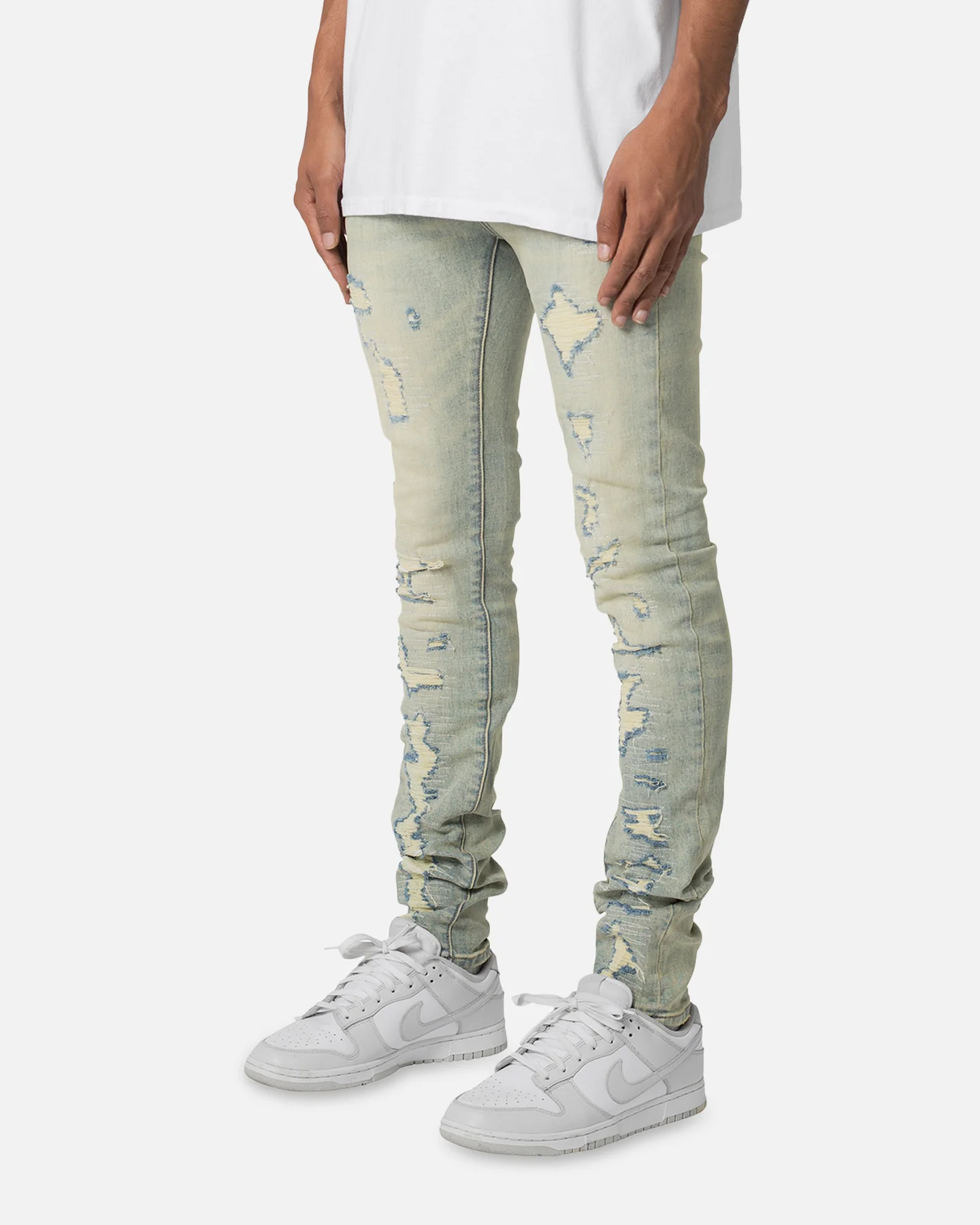MNML X565 Skinny Denim Jeans Vintage Blue - Image 2