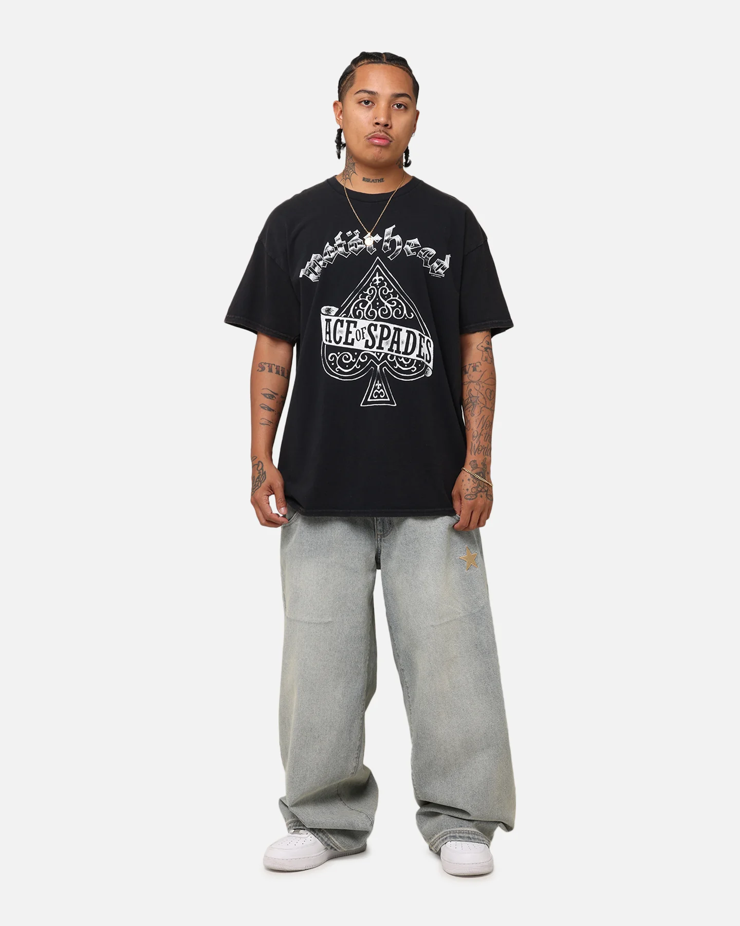 Motorhead Ace Up Your Sleeve T-Shirt Faded Black - Image 3