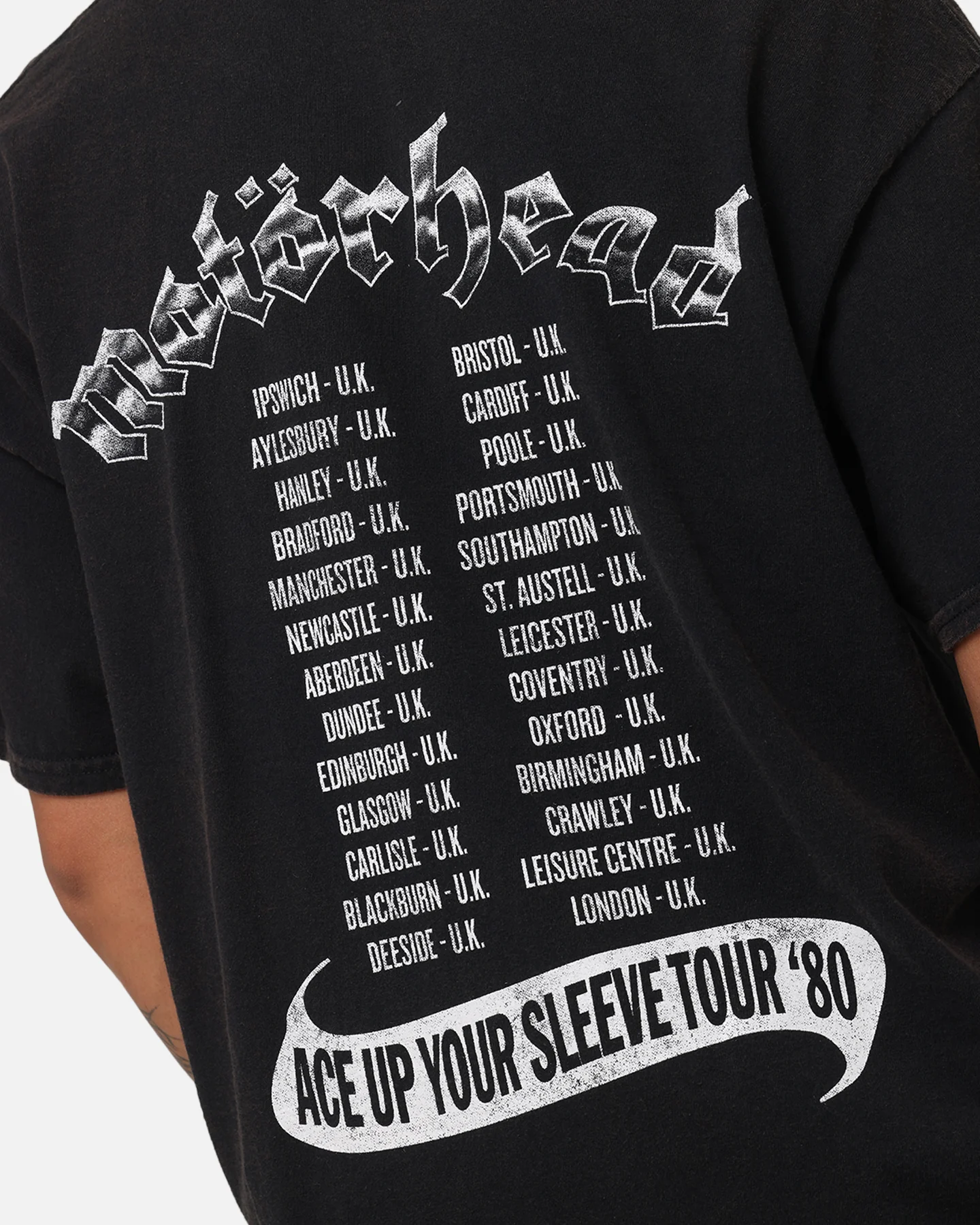 Motorhead Ace Up Your Sleeve T-Shirt Faded Black - Image 7