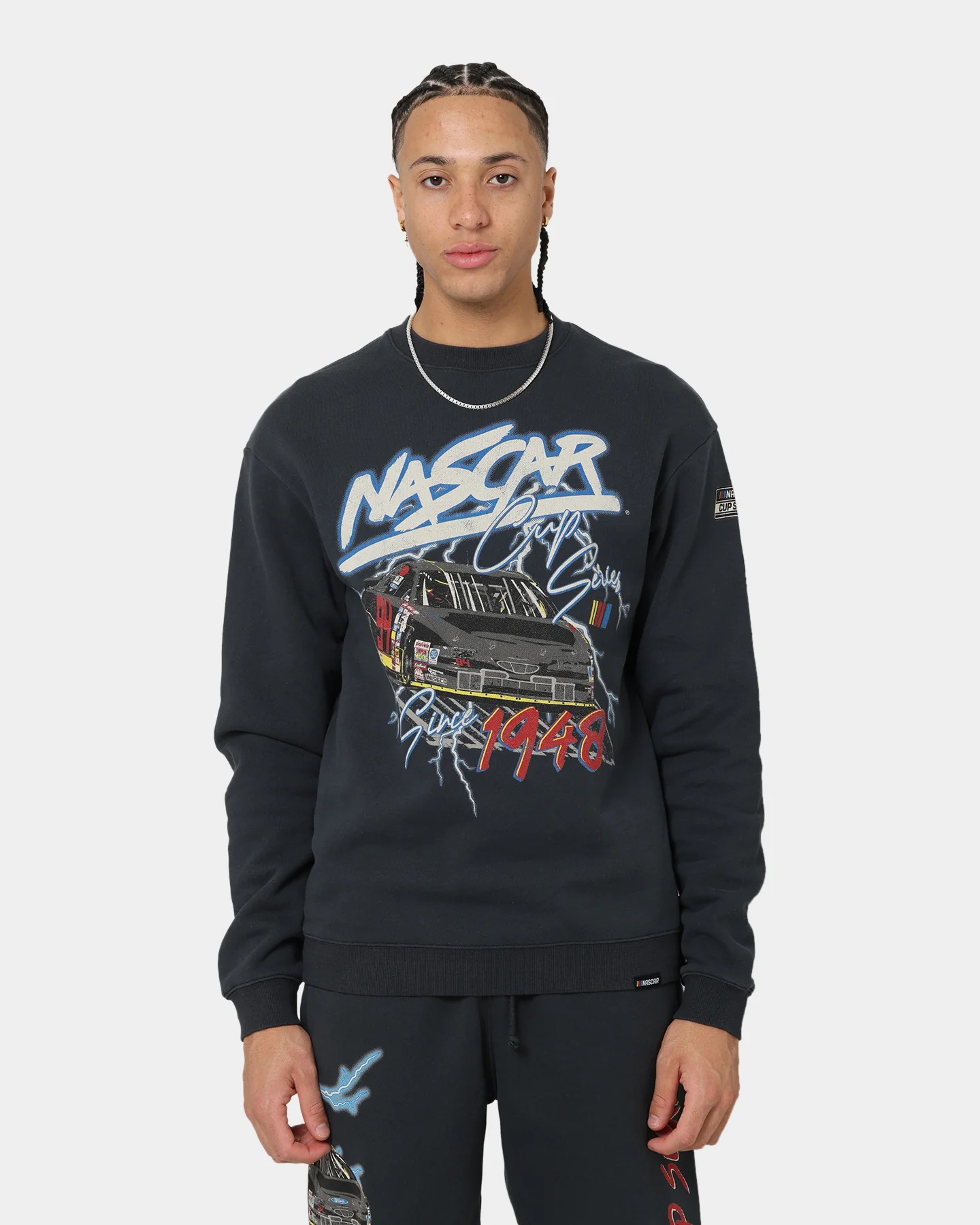 NASCAR Lightning Cup Series Crewneck Washed Black - Image 5