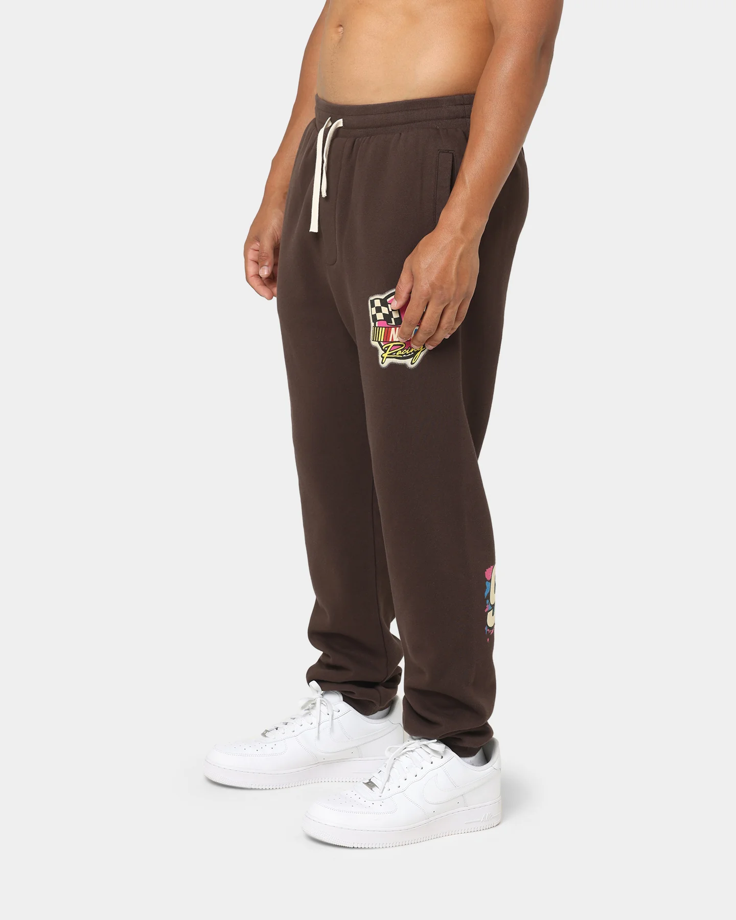 NASCAR NASCAR Team '94 Baggy Track Pants Chocolate Brown - Image 6
