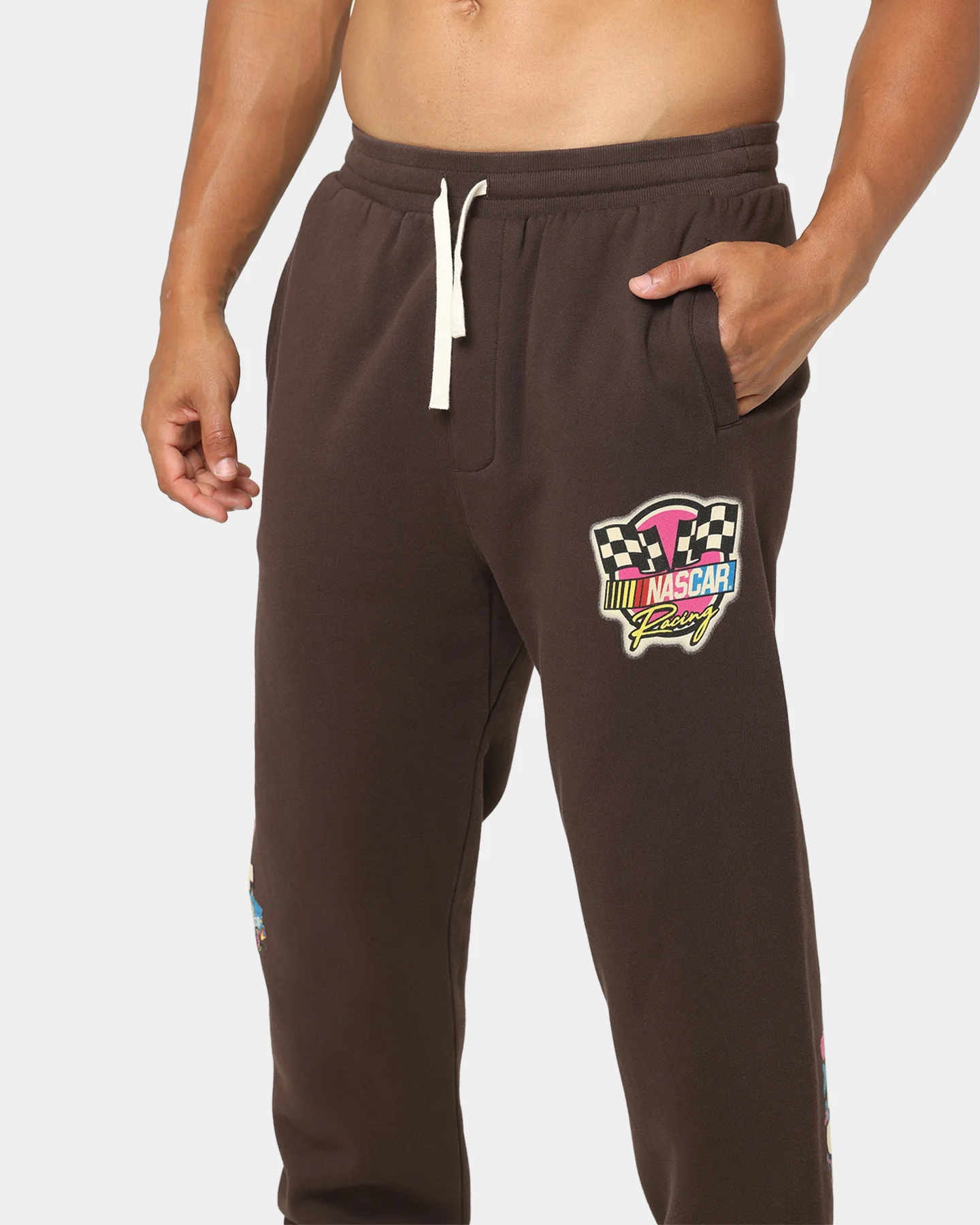 NASCAR NASCAR Team '94 Baggy Track Pants Chocolate Brown - Image 7