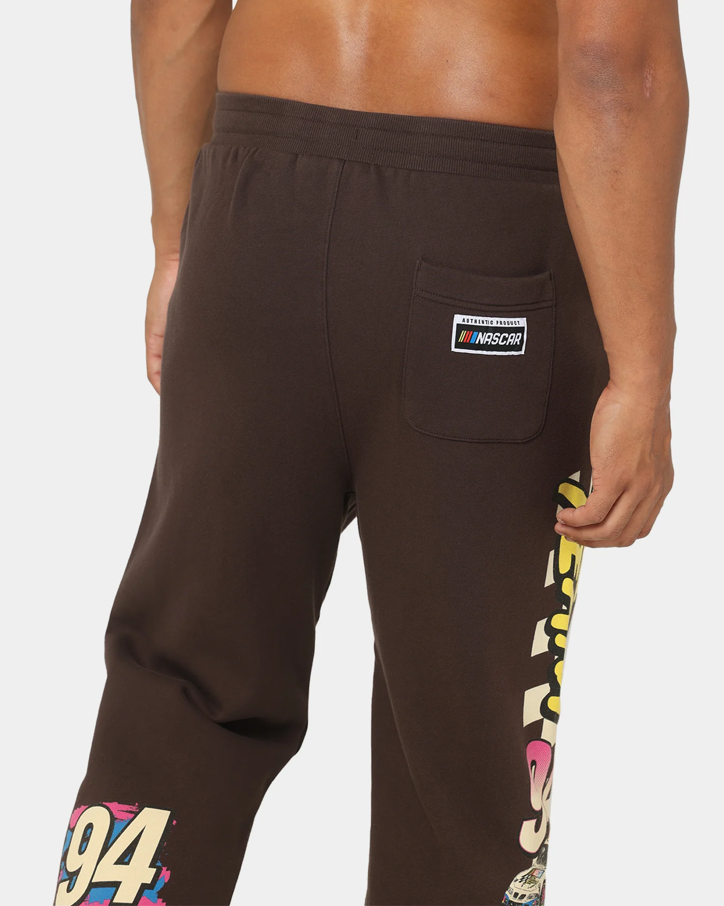 NASCAR NASCAR Team '94 Baggy Track Pants Chocolate Brown - Image 8
