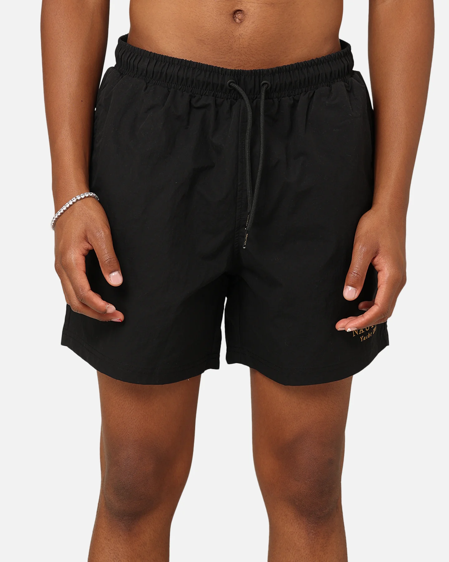 Nautica Sadler Swim Shorts Black/Gold - Image 7