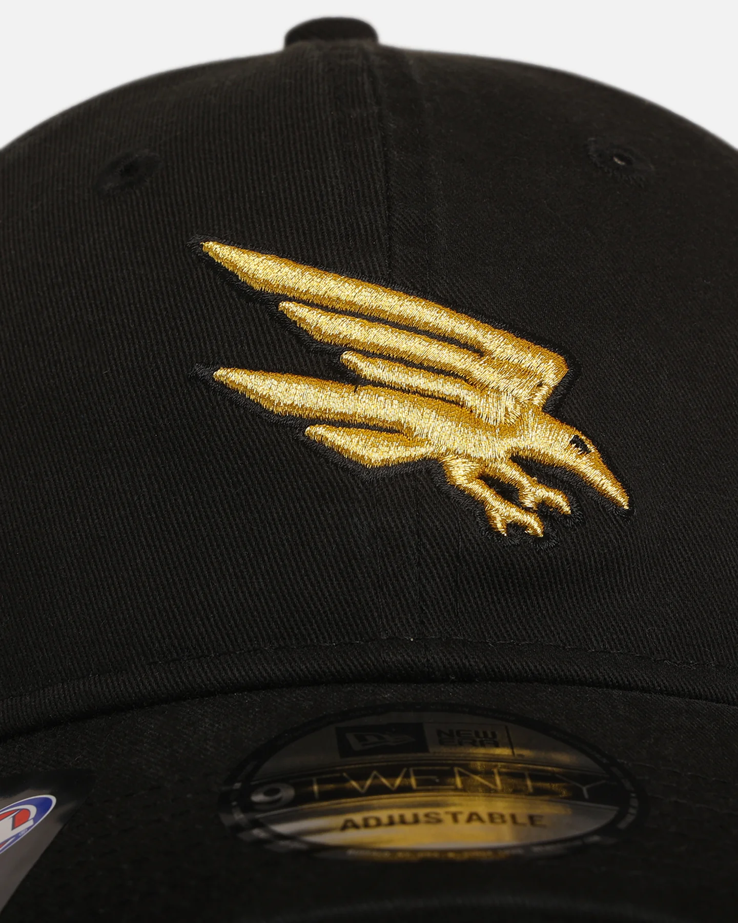 New Era Adelaide Crows 'AFL Black & Gold' 9TWENTY Strapback Black/Gold - Image 5