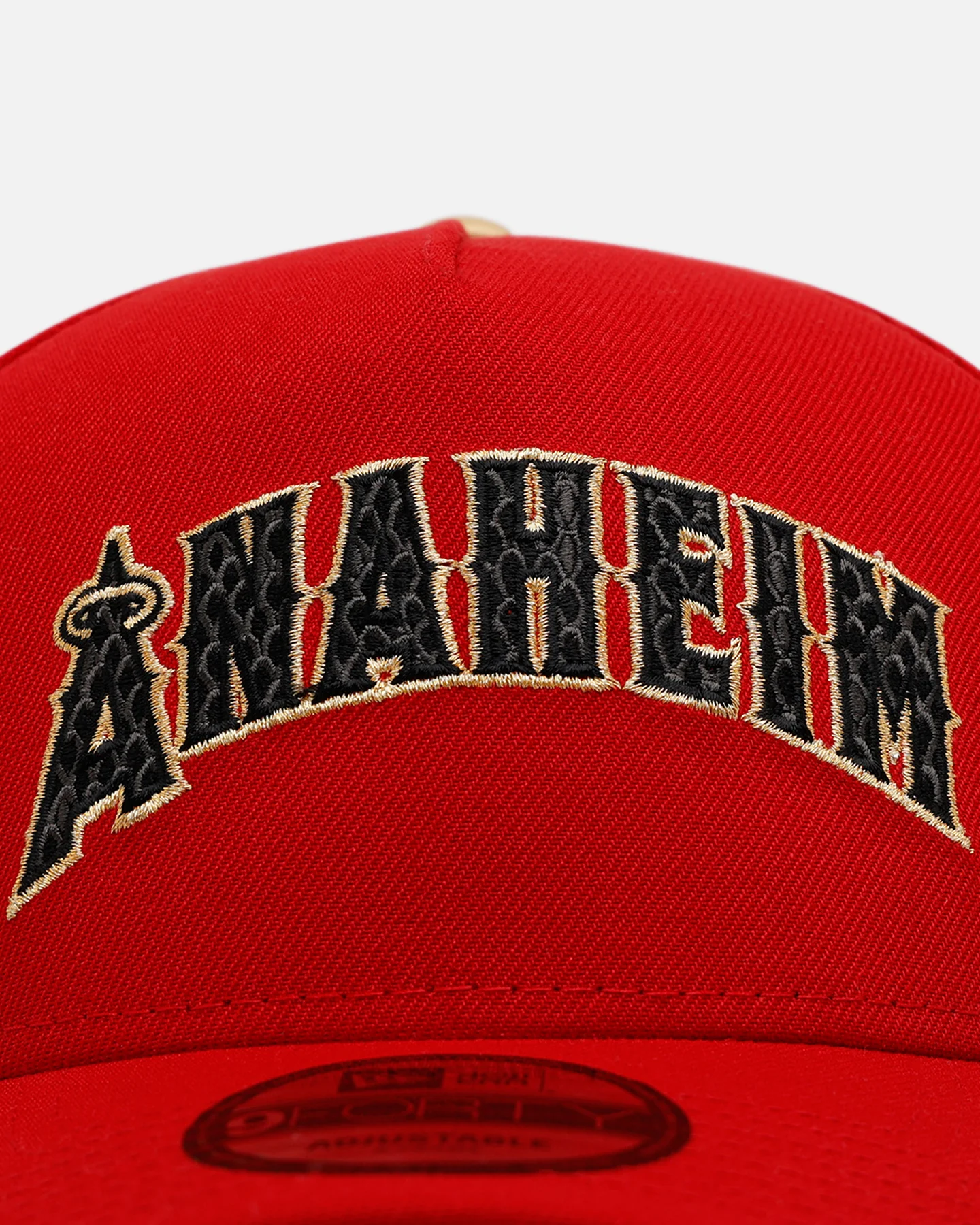 New Era Anaheim Angels 'Year Of The Snake' 9FORTY A-Frame Snapback Red/Gold - Image 5
