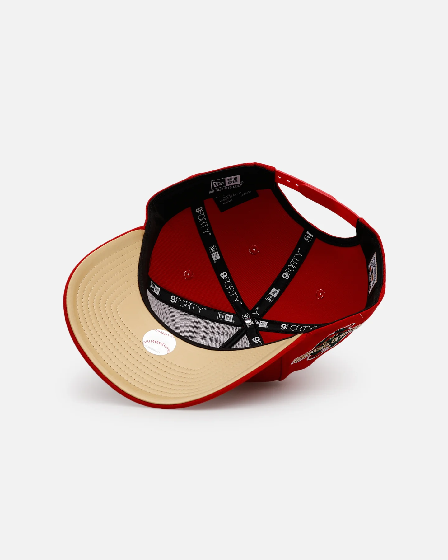 New Era Anaheim Angels 'Year Of The Snake' 9FORTY A-Frame Snapback Red/Gold - Image 6