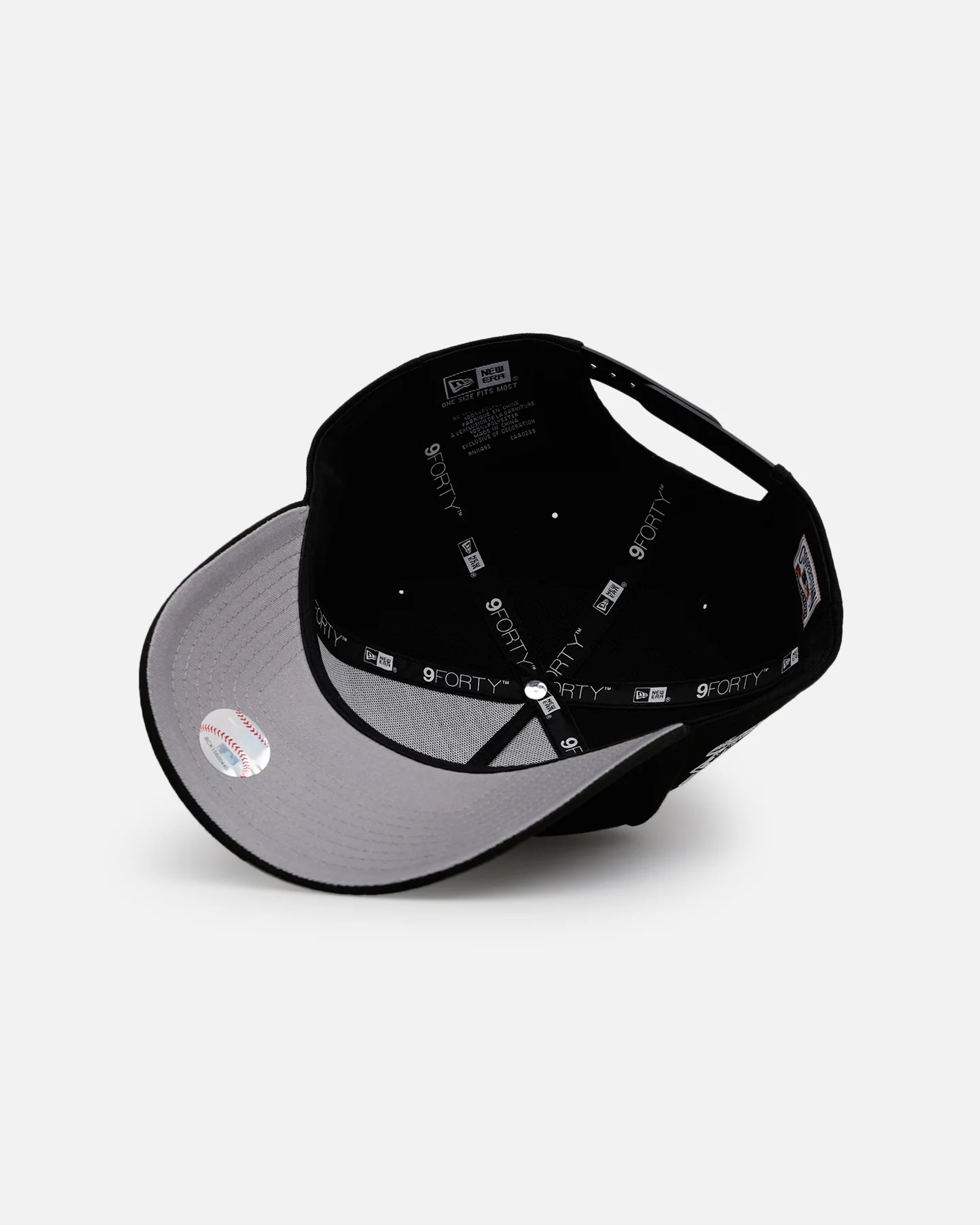 New Era Pittsburgh Pirates 'Black White Upside Down Logo' 9FORTY A-Frame Snapback Black/White - Image 6