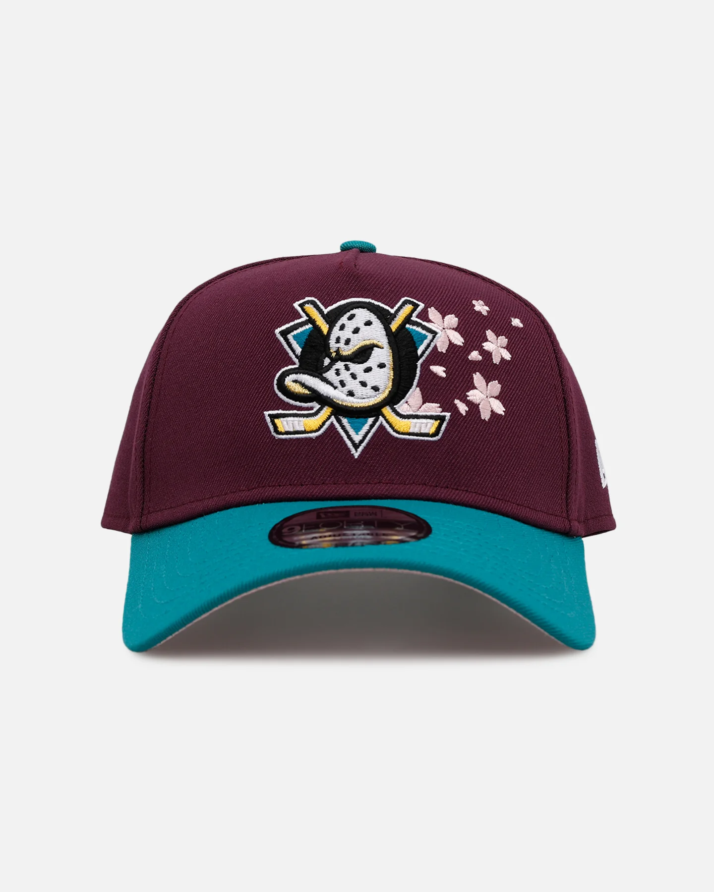 New Era Anaheim Ducks 'Cherry Blossoms' 9FORTY A-Frame Snapback Official Team Color
