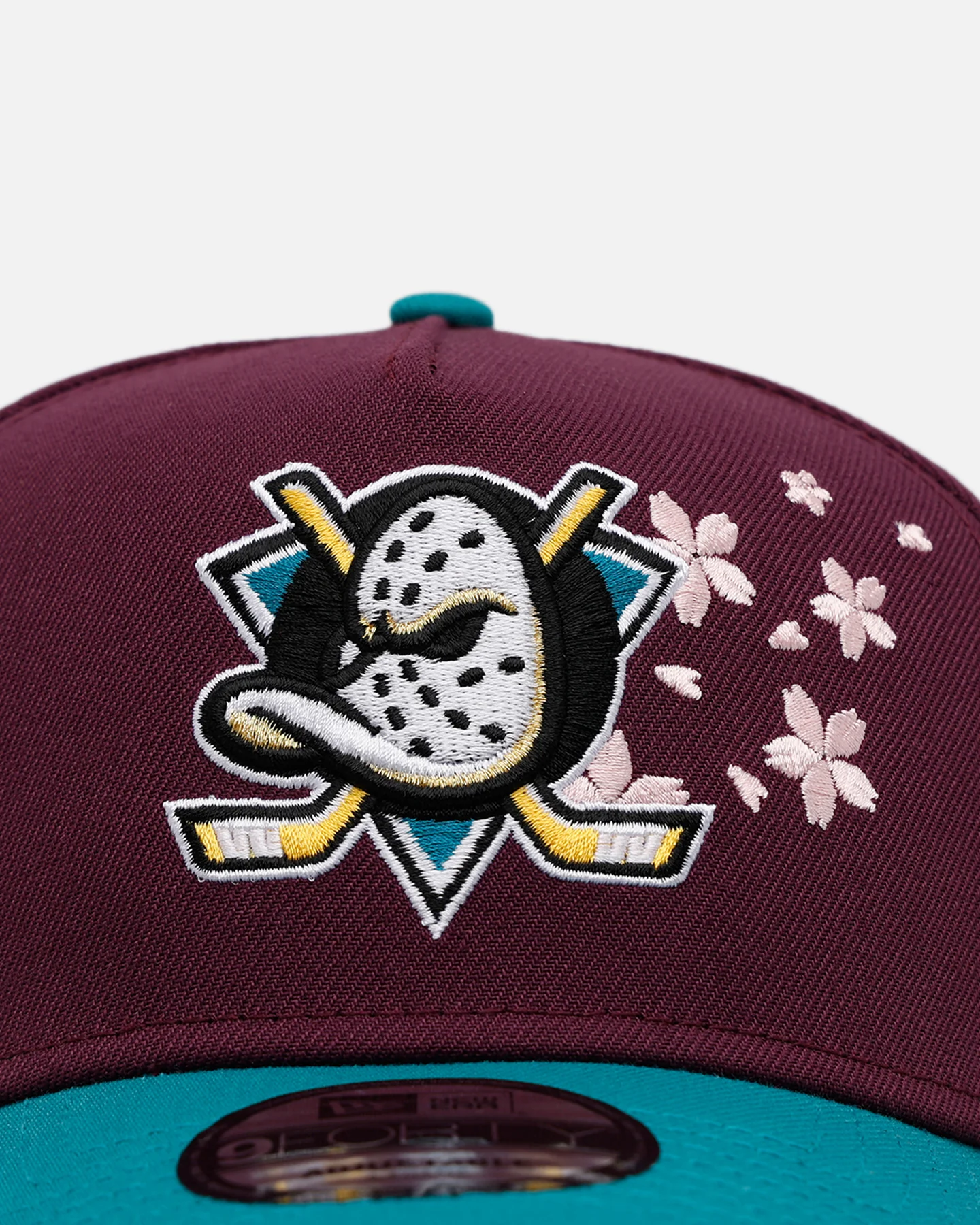 New Era Anaheim Ducks 'Cherry Blossoms' 9FORTY A-Frame Snapback Official Team Color - Image 5