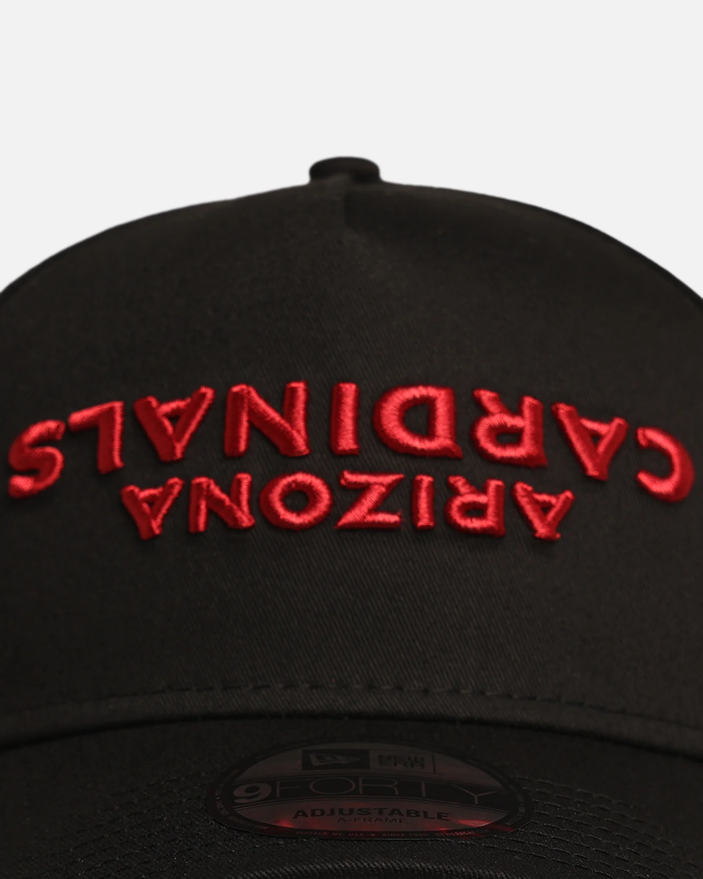 New Era Arizona Cardinals 'Upside Down Logo' 9FORTY A-Frame Snapback Black - Image 5