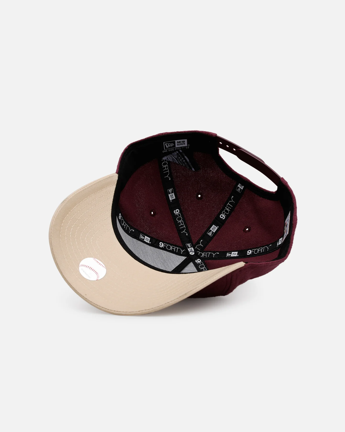 New Era Arizona Diamondbacks 'Moleskin' 9FORTY A-Frame Snapback Maroon - Image 7