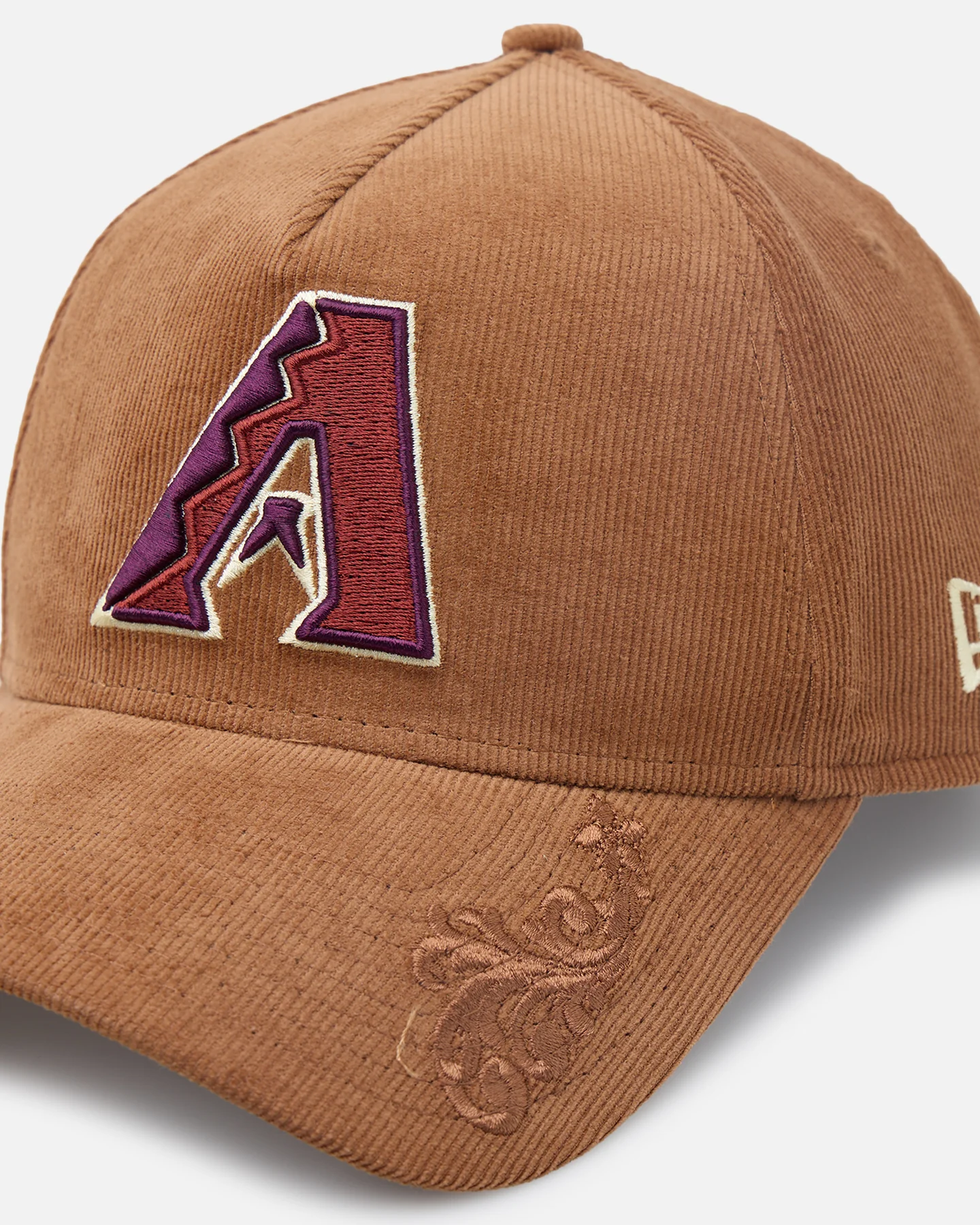 New Era Arizona Diamondbacks 'Ornamental Corduroy' 9FORTY A-Frame Snapback Tan - Image 2