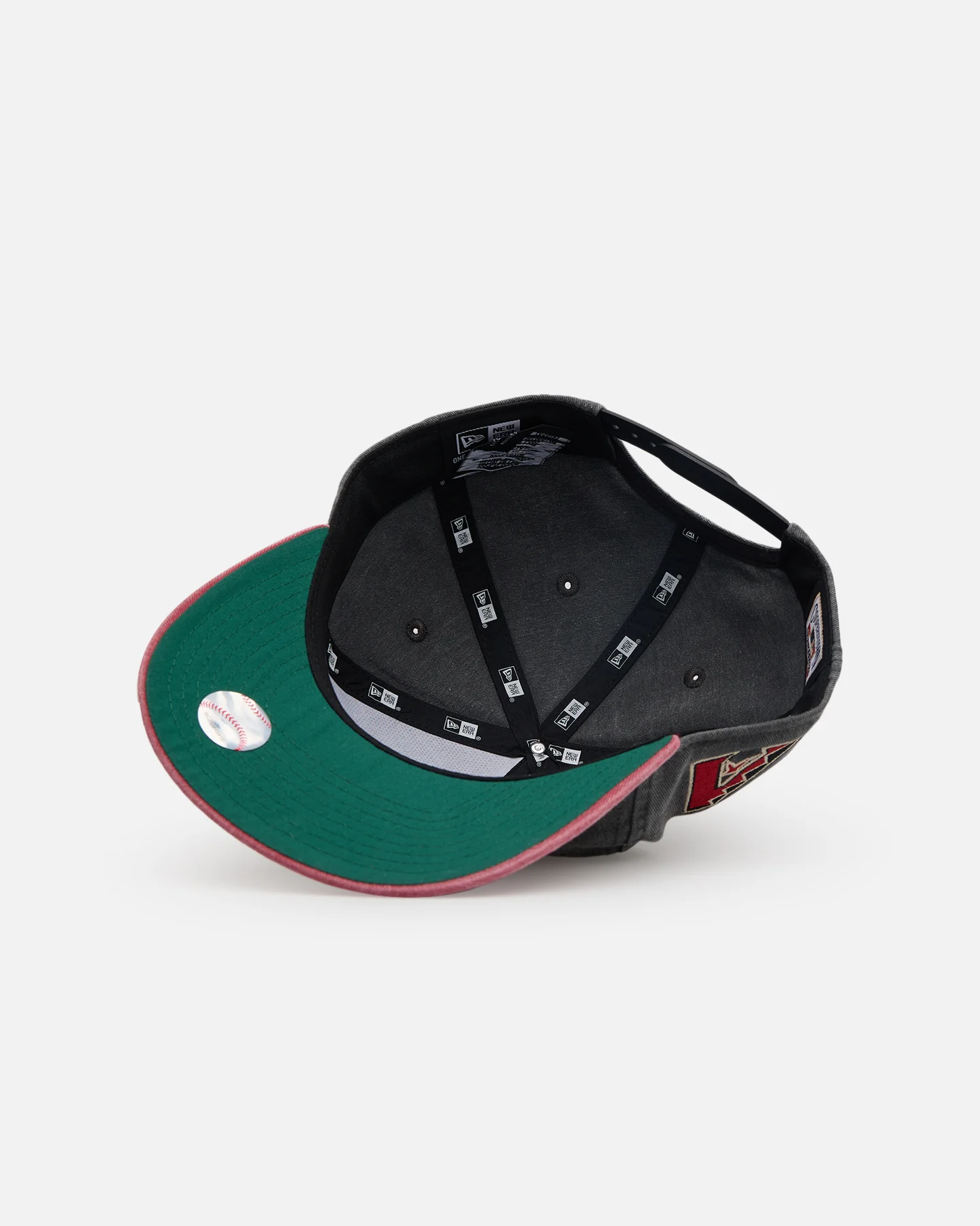 New Era Arizona Diamondbacks 'Summer Injection' Pigment Dye Golfer Snapback Black - Image 7
