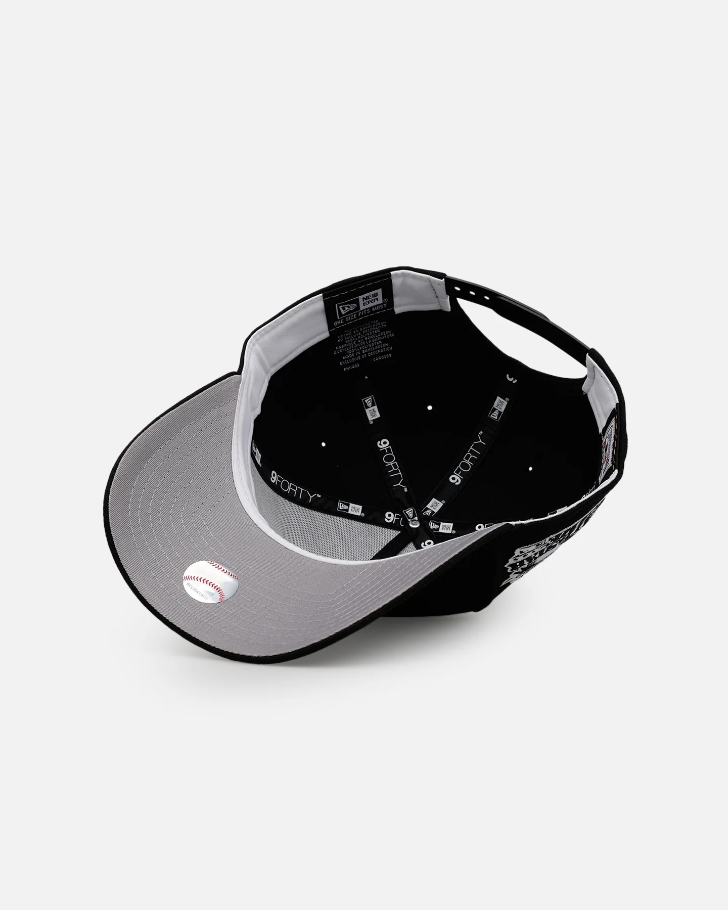 New Era Atlanta Braves 'Black And White' 9FORTY A-Frame Snapback Black/White - Image 6