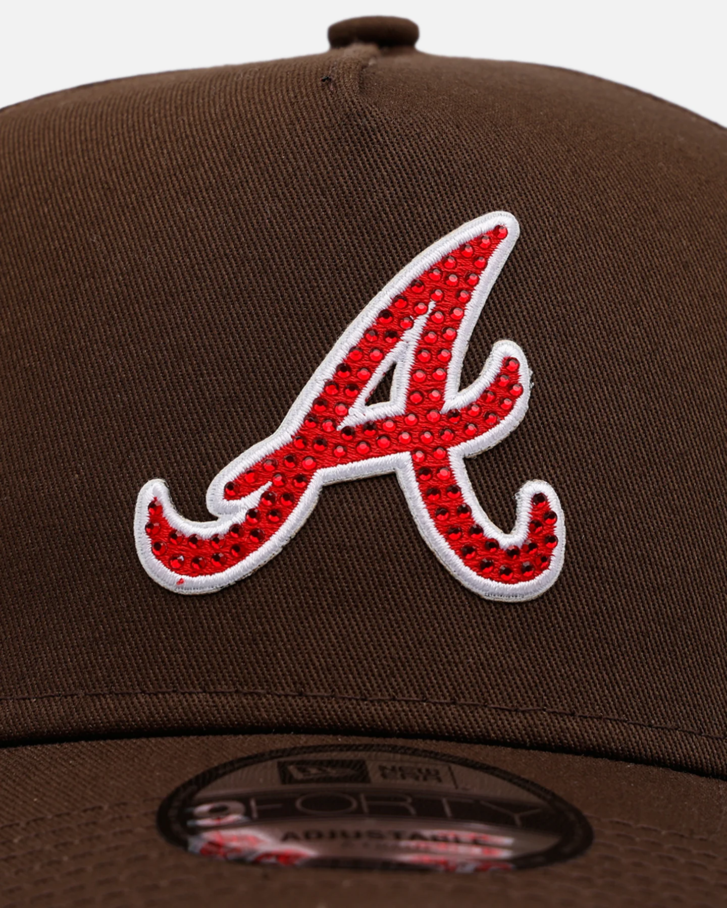 New Era Atlanta Braves 'Diamante' 9FORTY A-Frame Snapback Walnut - Image 5