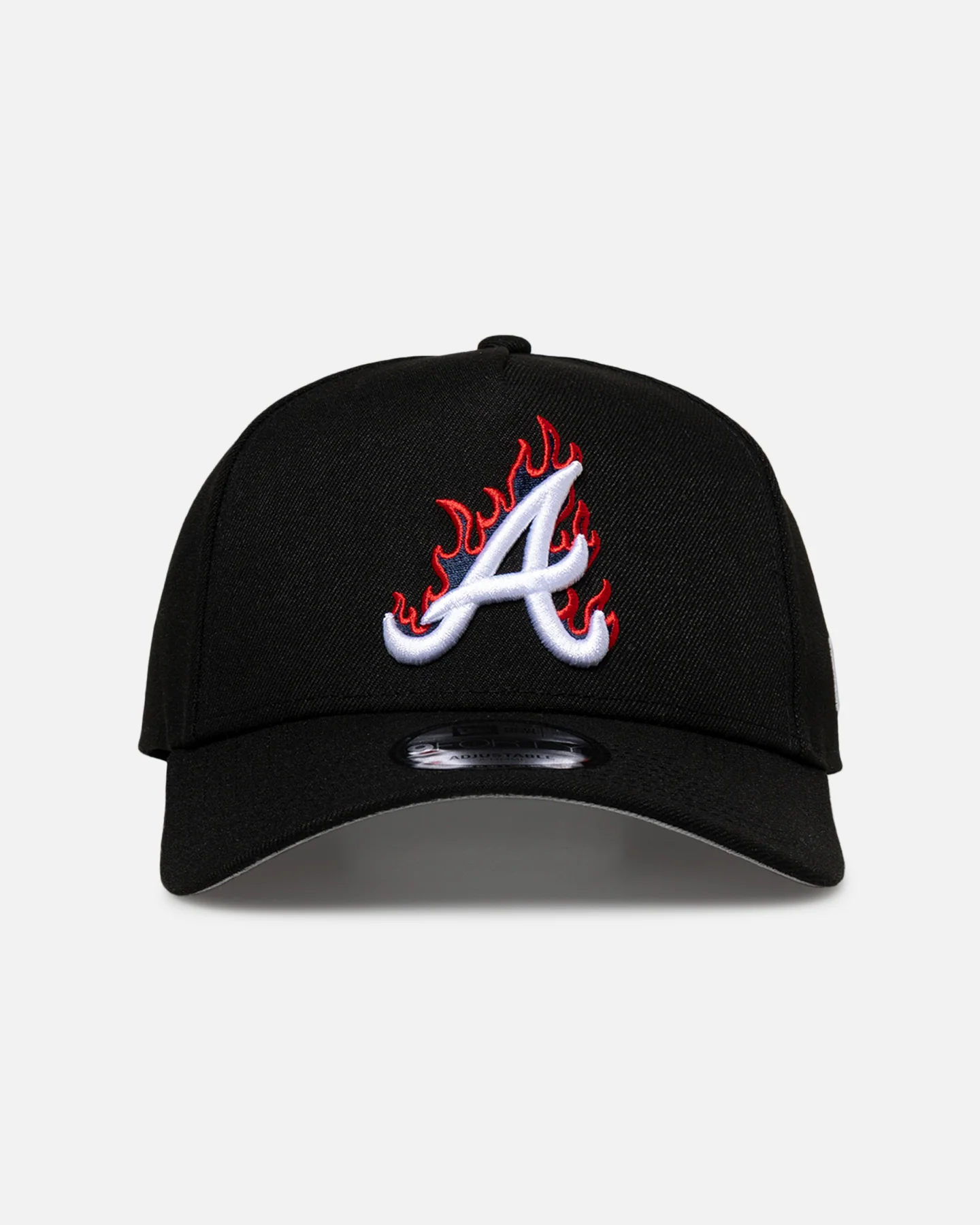 New Era Atlanta Braves 'Flame Logo' 9FORTY A-Frame Snapback Black
