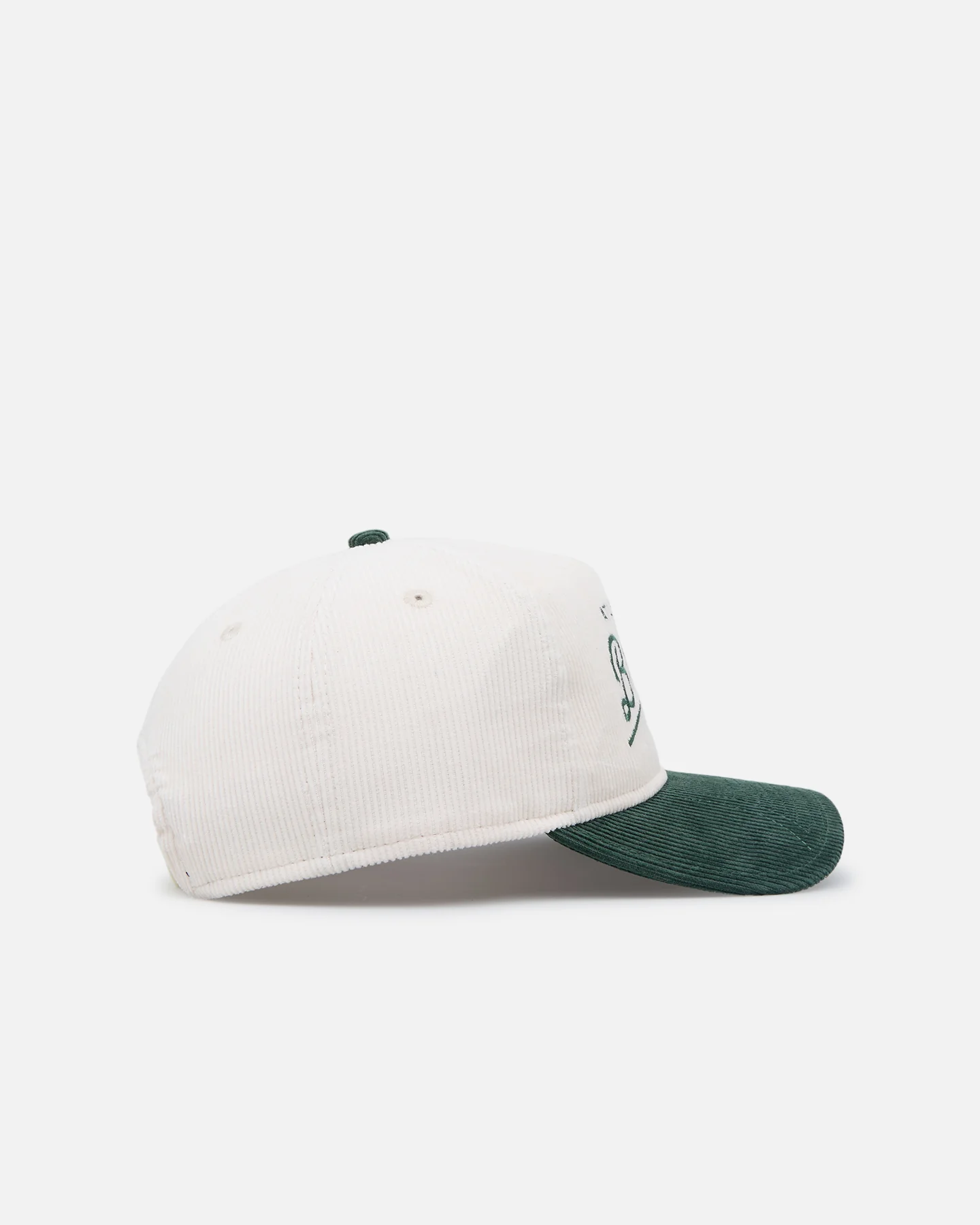 New Era Atlanta Braves 'Heritage Golf' Pre-Curved Golfer Snapback Chrome White - Image 3