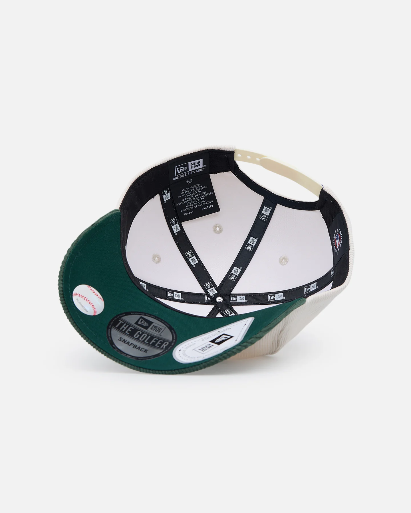 New Era Atlanta Braves 'Heritage Golf' Pre-Curved Golfer Snapback Chrome White - Image 5