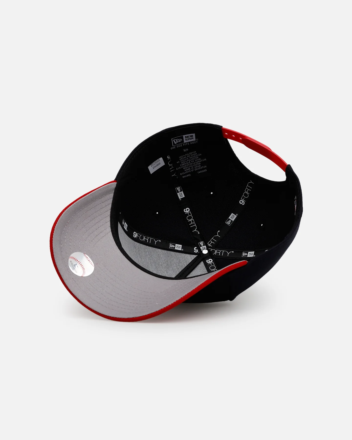 New Era Atlanta Braves 'Homage' 9FORTY A-Frame Snapback Navy/Red - Image 6