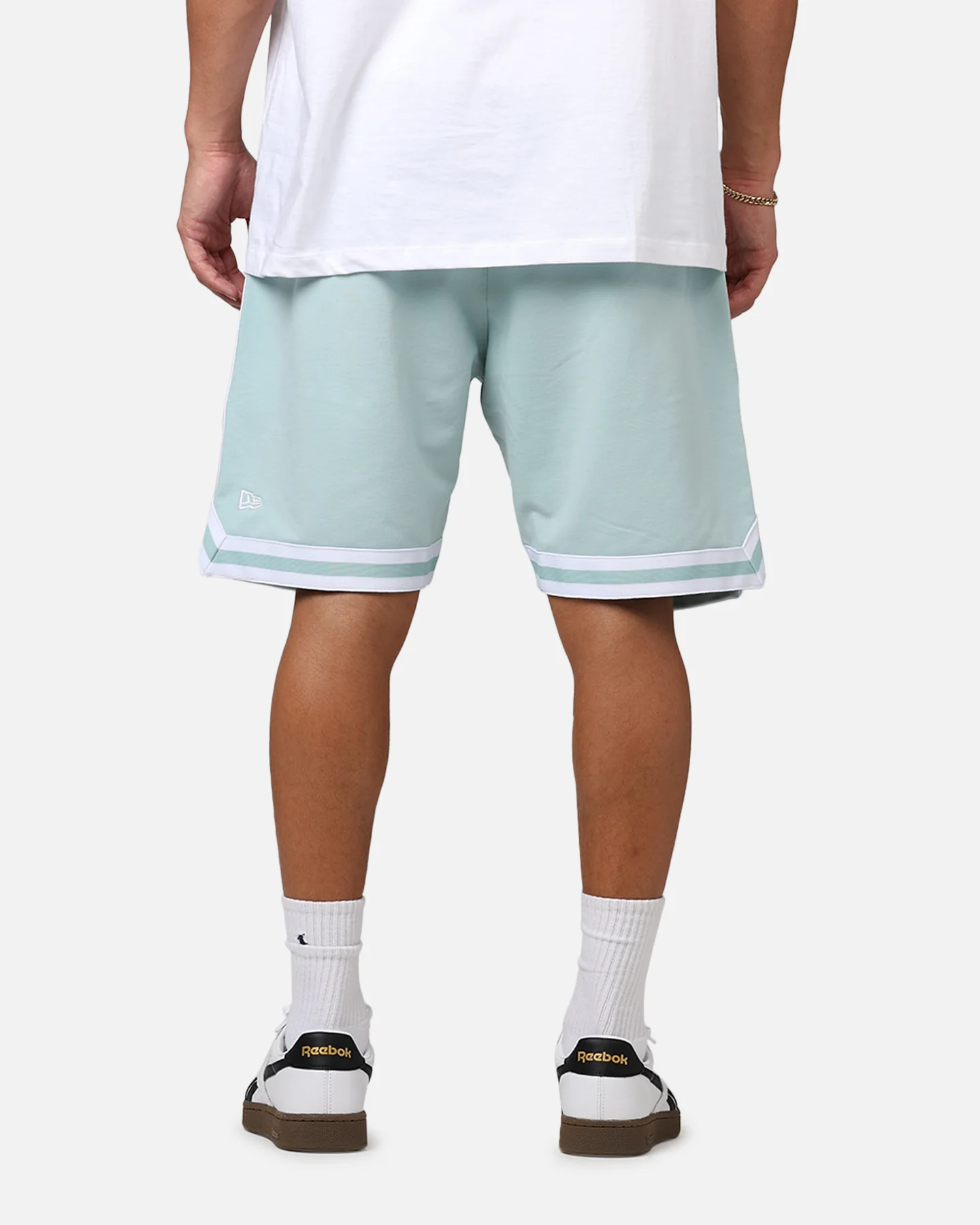 New Era Atlanta Braves 'Logo Select Mint' Shorts Mint/White - Image 5