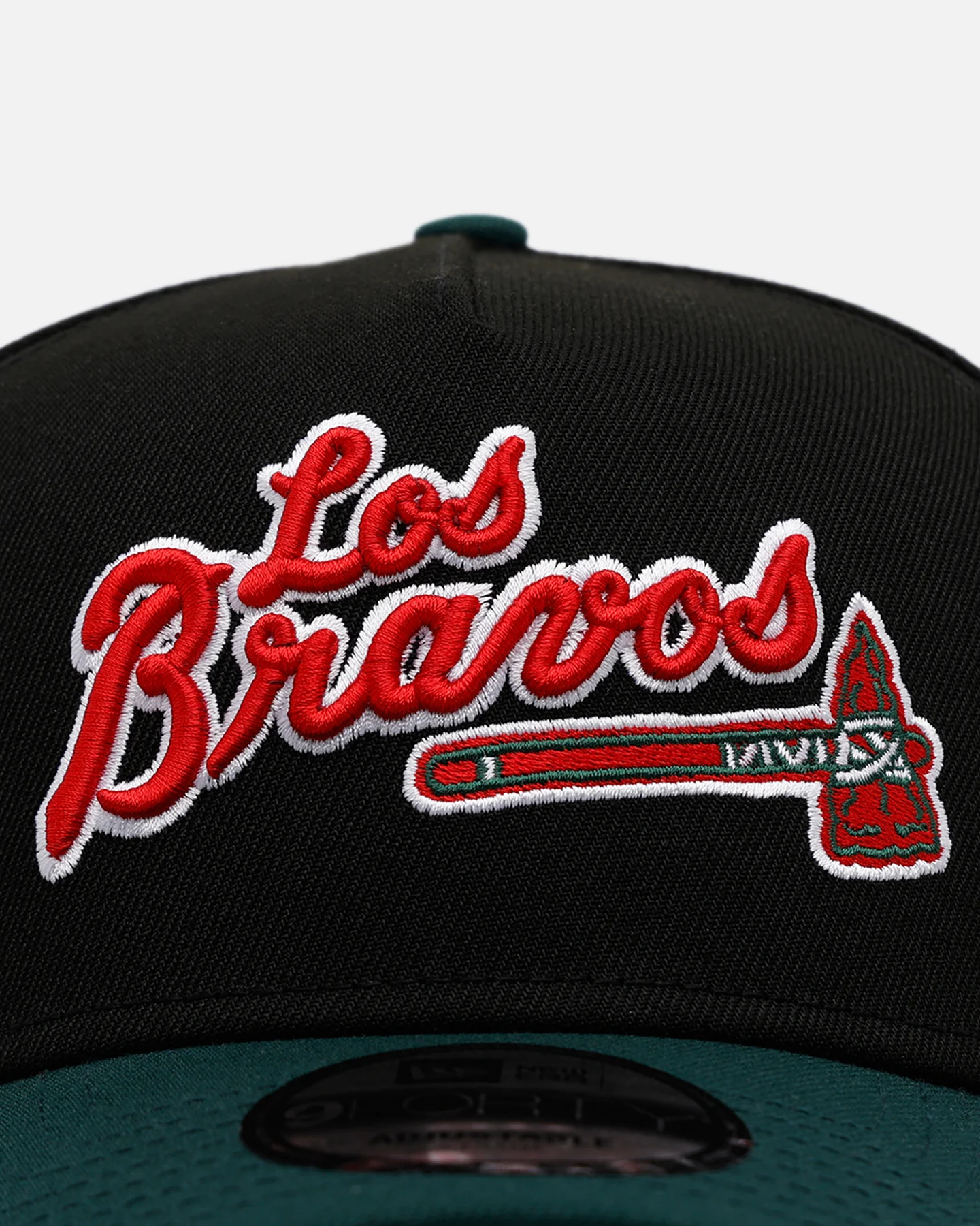 New Era Atlanta Braves 'Mexican Independence Day 2.0' 9FORTY A-Frame Snapback Black/Green - Image 5