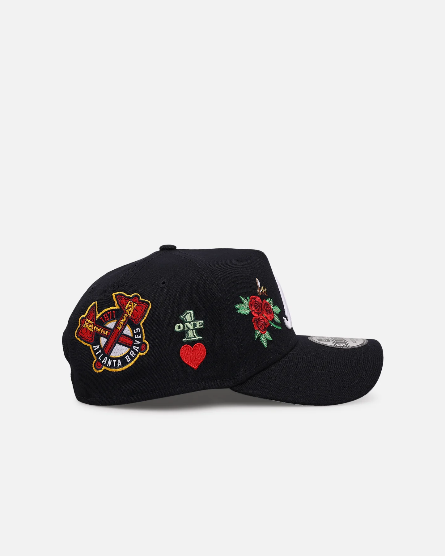 New Era Atlanta Braves 'One Love' 9FORTY A-Frame Snapback Official Team Color - Image 3