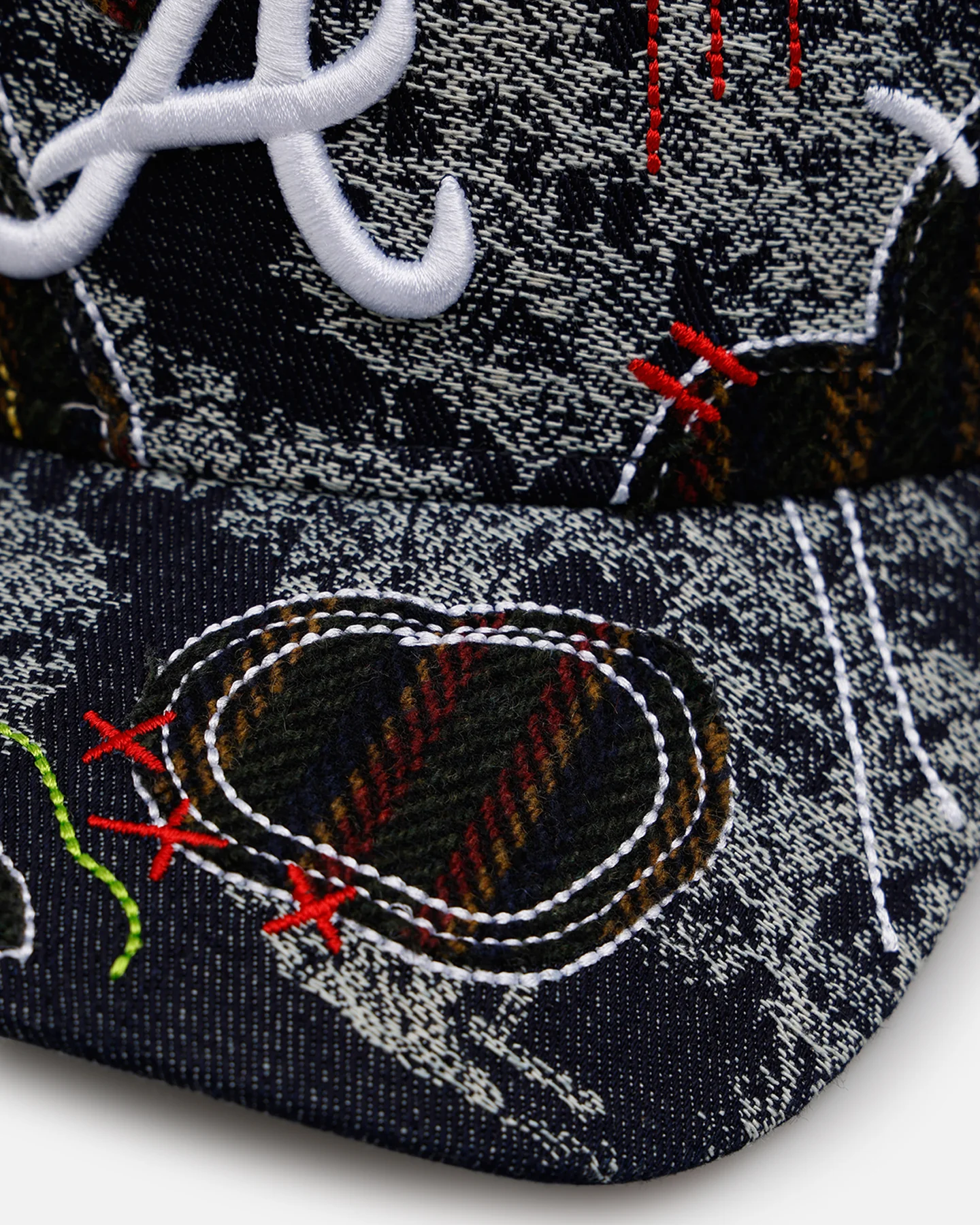 New Era Atlanta Braves 'Running Stitch' 9FORTY A-Frame Snapback Multi - Image 2