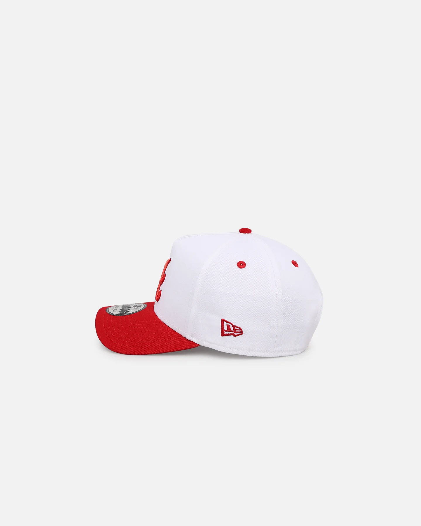 New Era Atlanta Braves 'Satin Blaze' 9FORTY A-Frame Snapback White/Scarlet - Image 4
