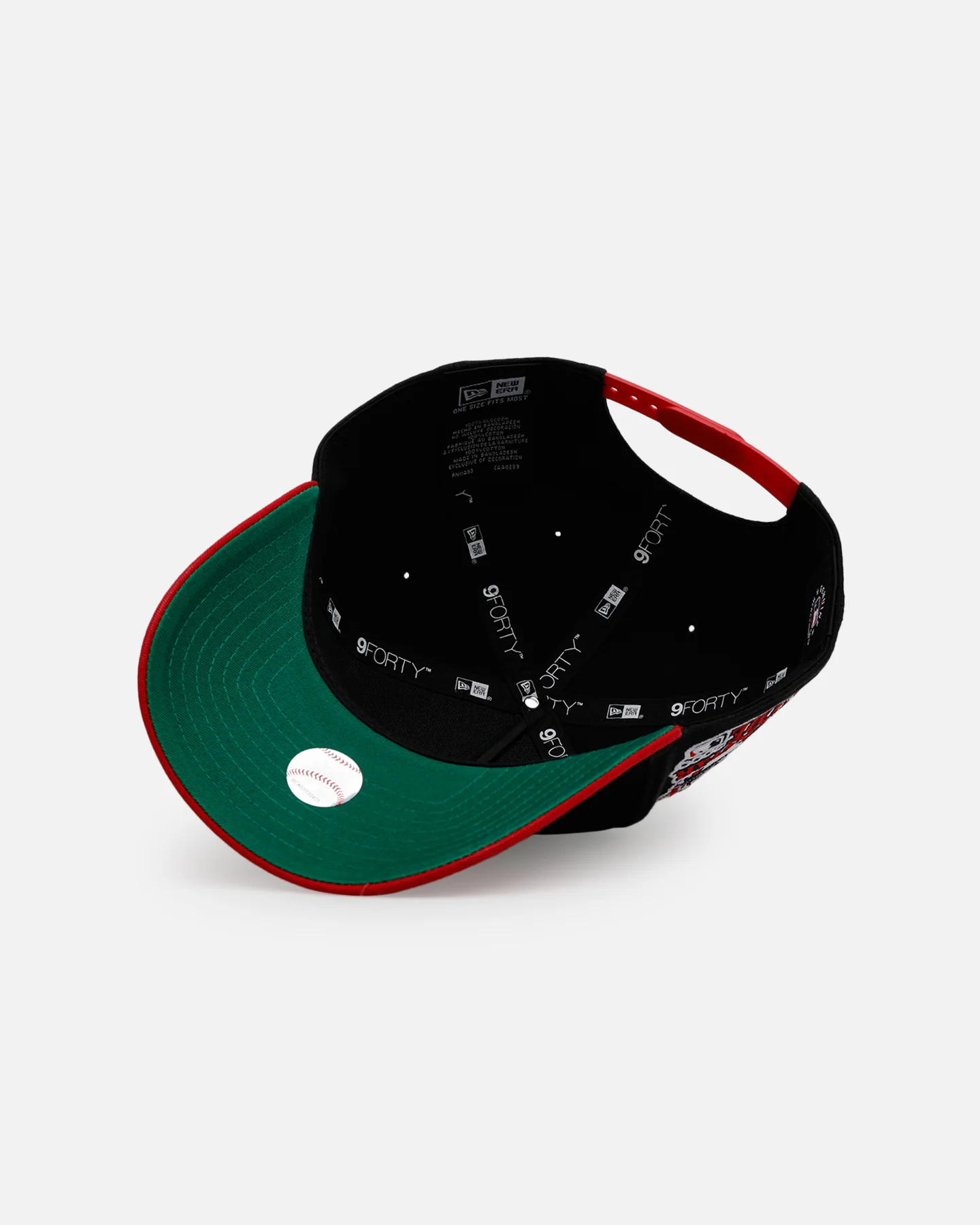 New Era Atlanta Braves 'Pigment Dye Two Tone' 9FORTY A-Frame Snapback Black/Official Team Color - Image 6