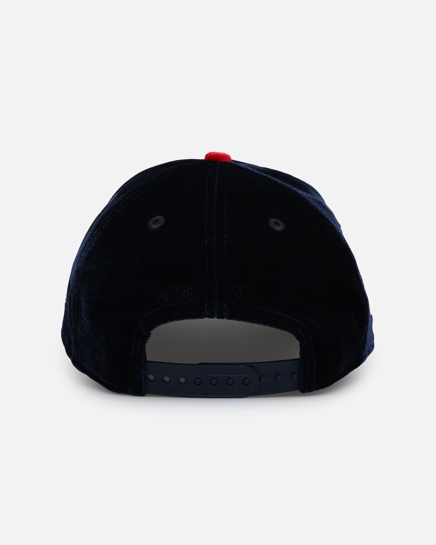 New Era Atlanta Braves 'Velvet Official Team Color' 9FORTY A-Frame Snapback Navy/Red - Image 3