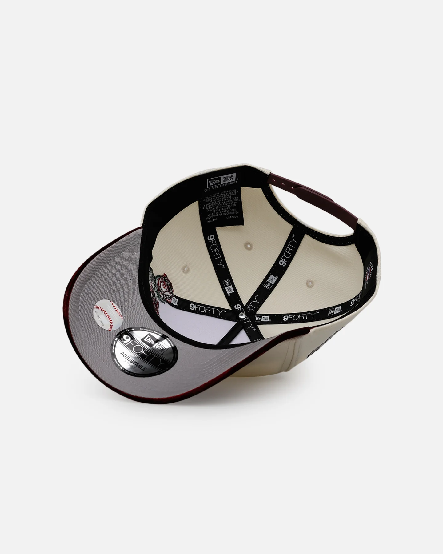 New Era Atlanta Braves 'Velvet Roses' 9FORTY A-Frame Snapback Chrome - Image 7