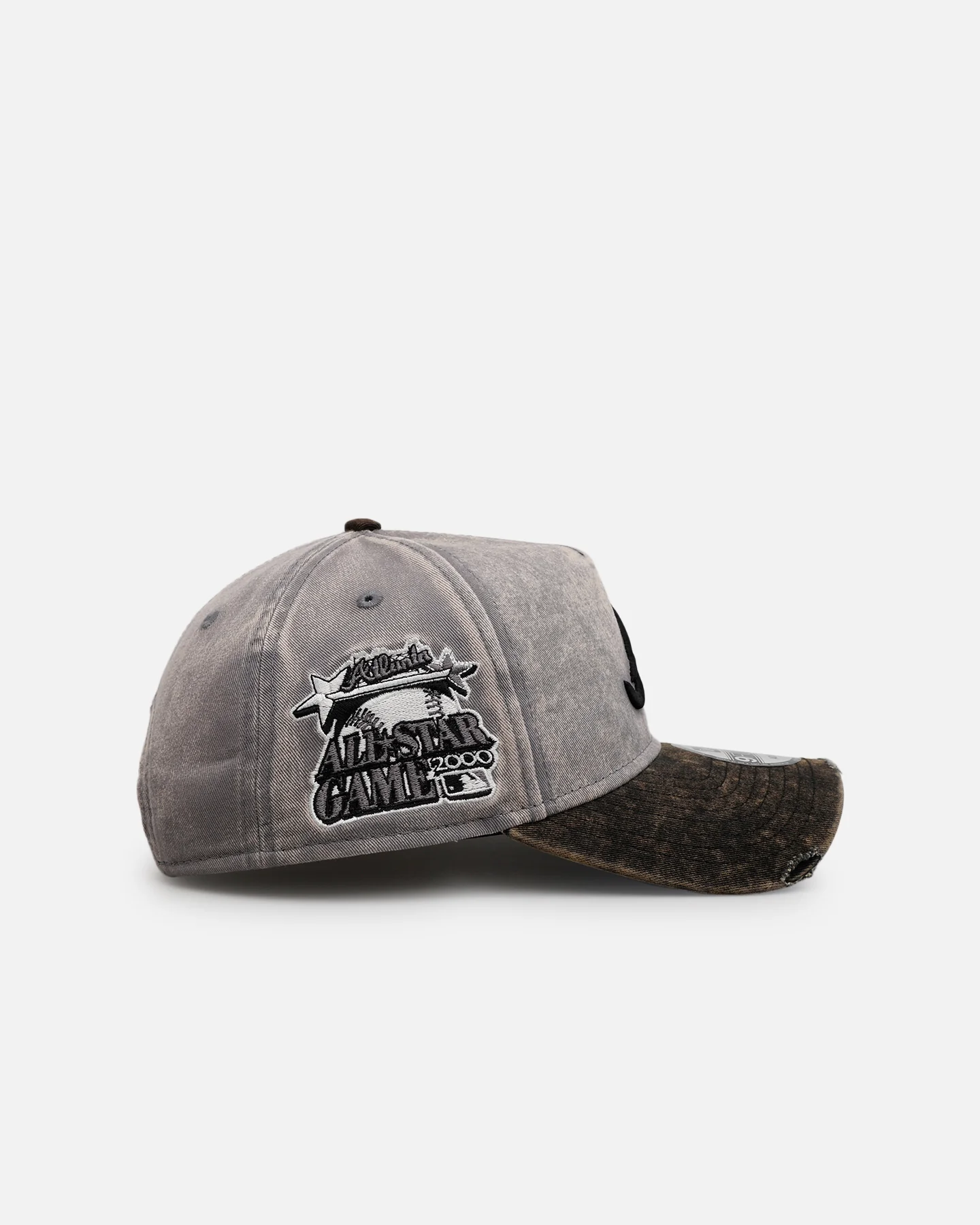 New Era Atlanta Braves 'Washed Storm Gray' 9FORTY A-Frame Snapback Gray - Image 3