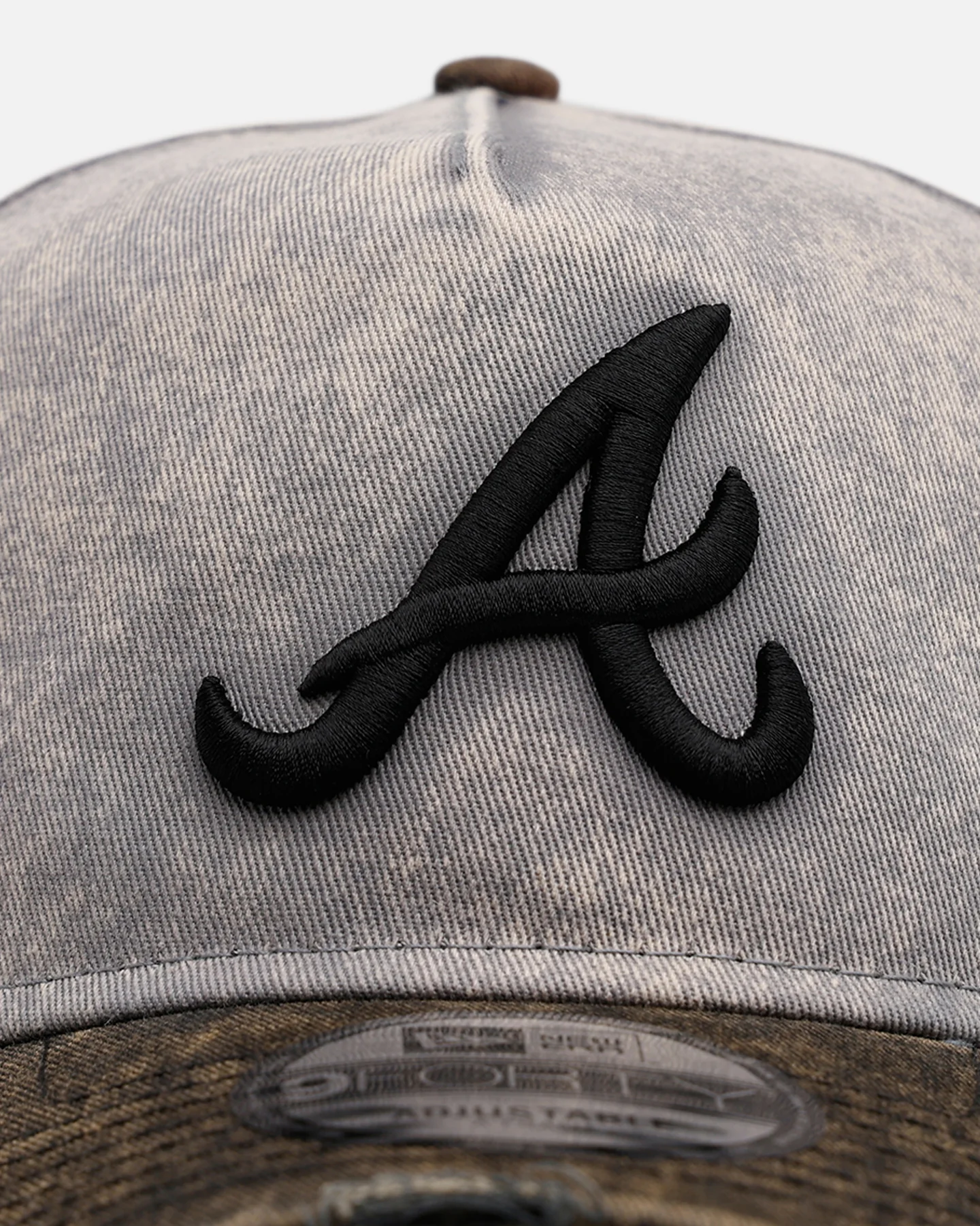 New Era Atlanta Braves 'Washed Storm Gray' 9FORTY A-Frame Snapback Gray - Image 5