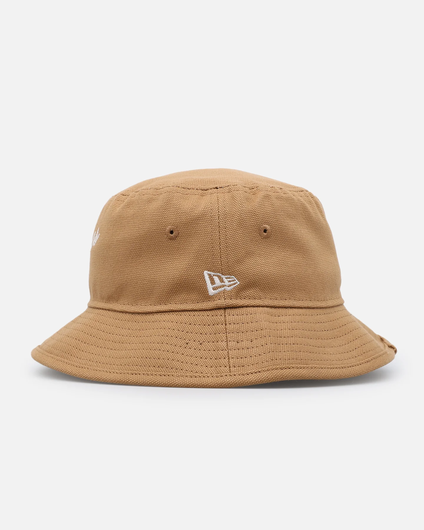 New Era Atlanta Braves 'Wheat Duck Canvas' Bucket Hat Wheat - Image 2