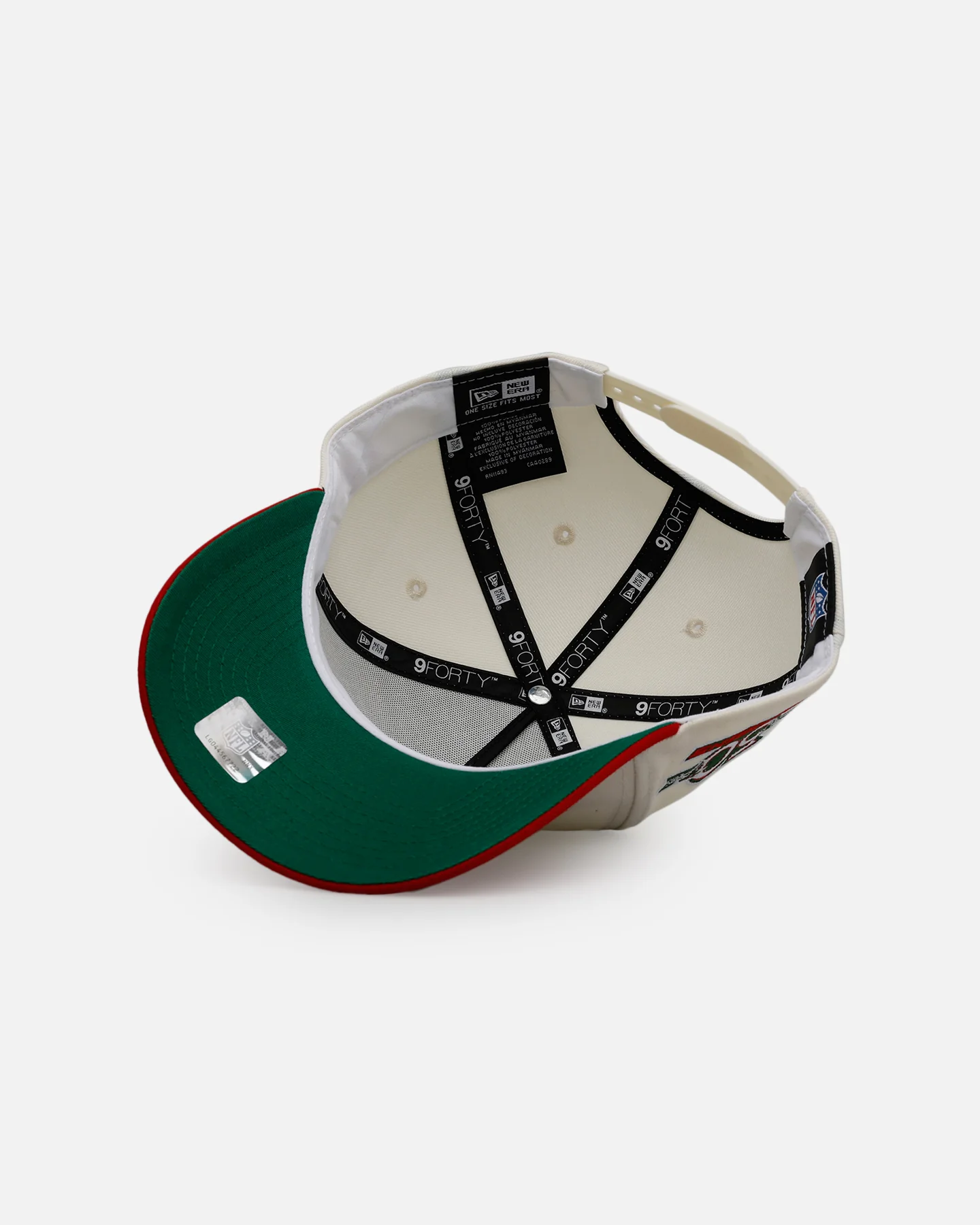 New Era Atlanta Falcons 'Strawberry' 9FORTY A-Frame Snapback Chrome/Red - Image 6