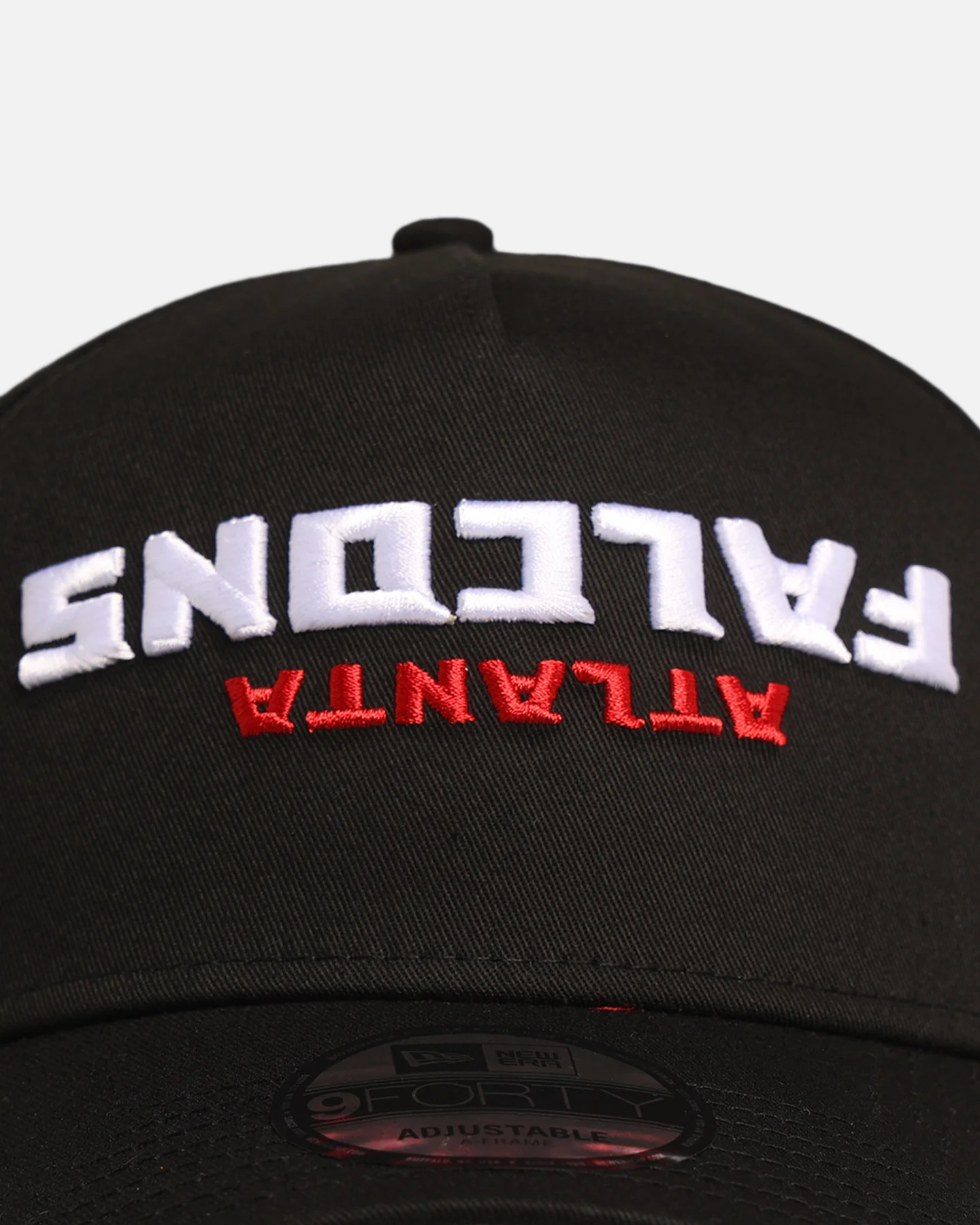 New Era Atlanta Falcons 'Upside Down Logo' 9FORTY A-Frame Snapback Black - Image 5