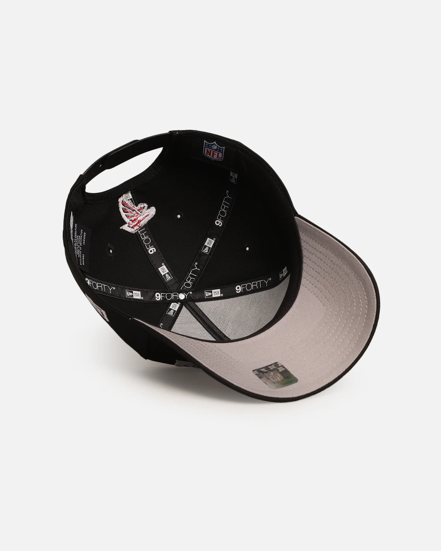 New Era Atlanta Falcons 'Upside Down Logo' 9FORTY A-Frame Snapback Black - Image 6