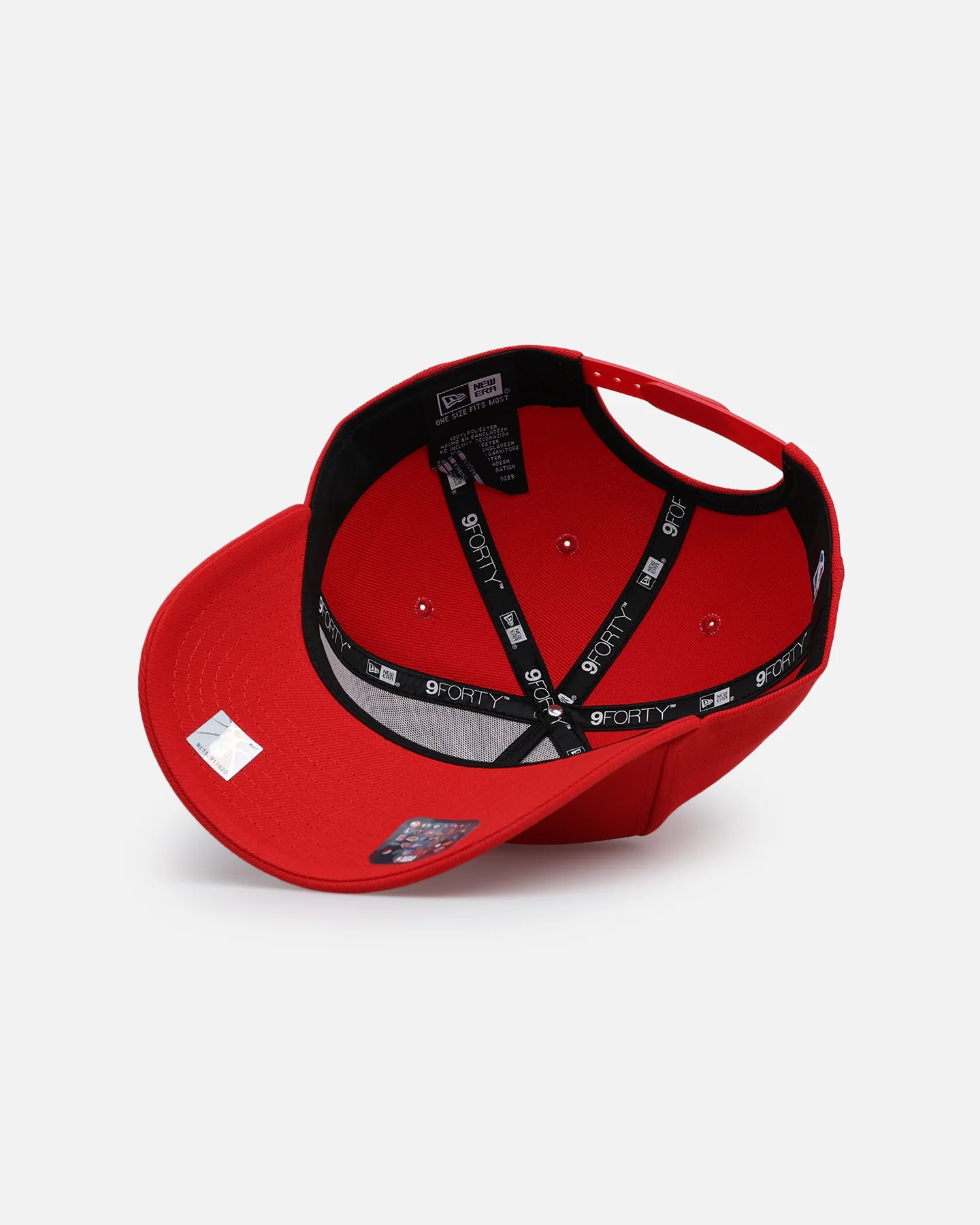 New Era Atlanta Hawks 'Upside Down NBA' 9FORTY A-Frame Snapback Red - Image 6