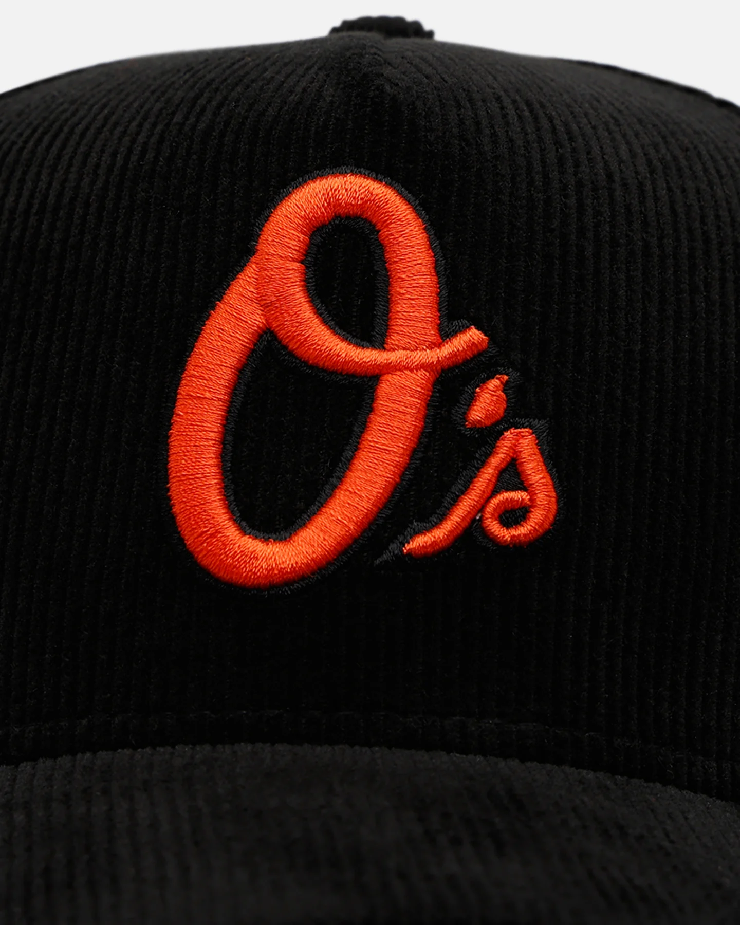 New Era Baltimore Orioles 'Black Cord' 9FORTY A-Frame Corduroy Snapback Black - Image 6
