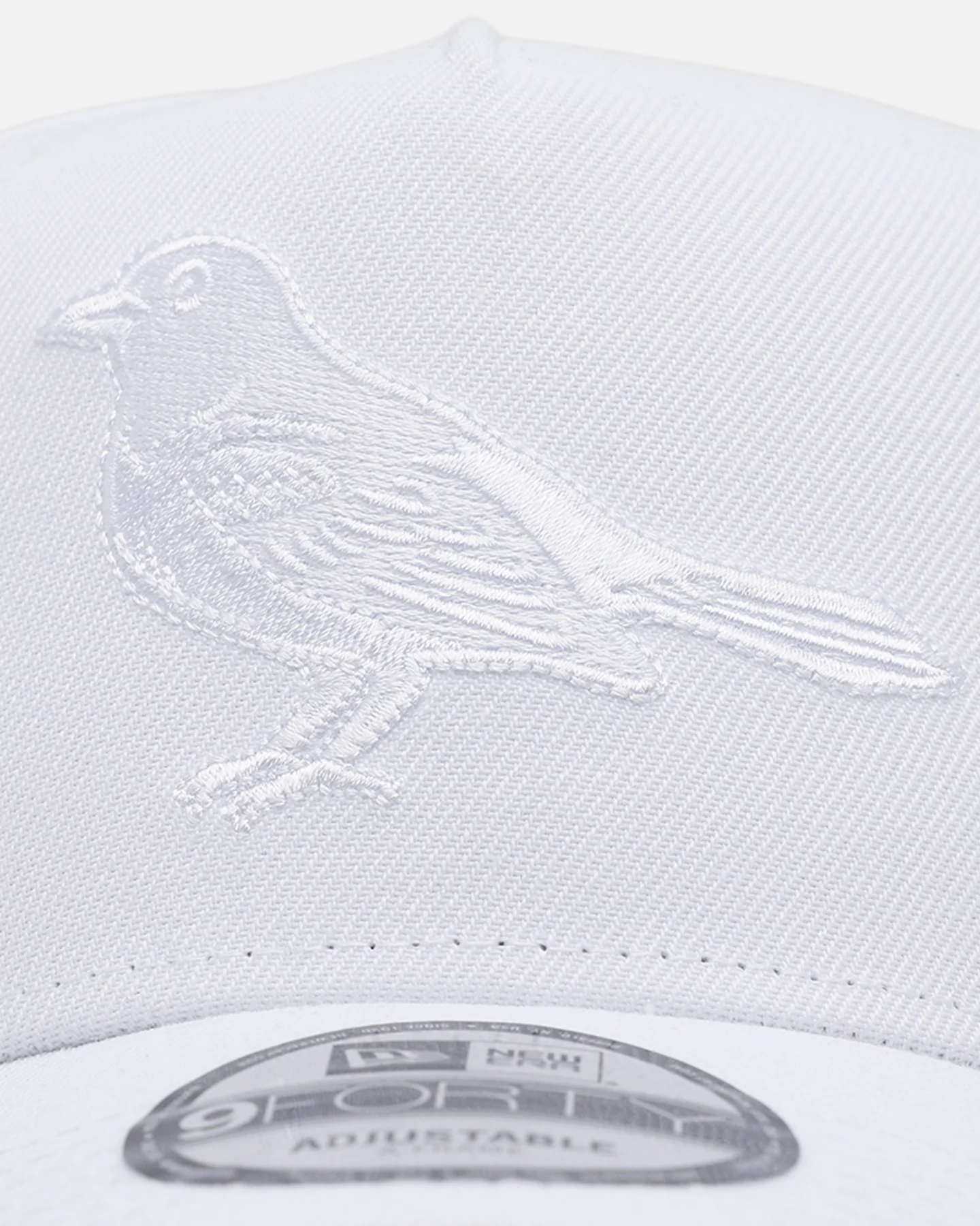 New Era Baltimore Orioles 'Easy White' 9FORTY A-Frame Snapback White/White - Image 5