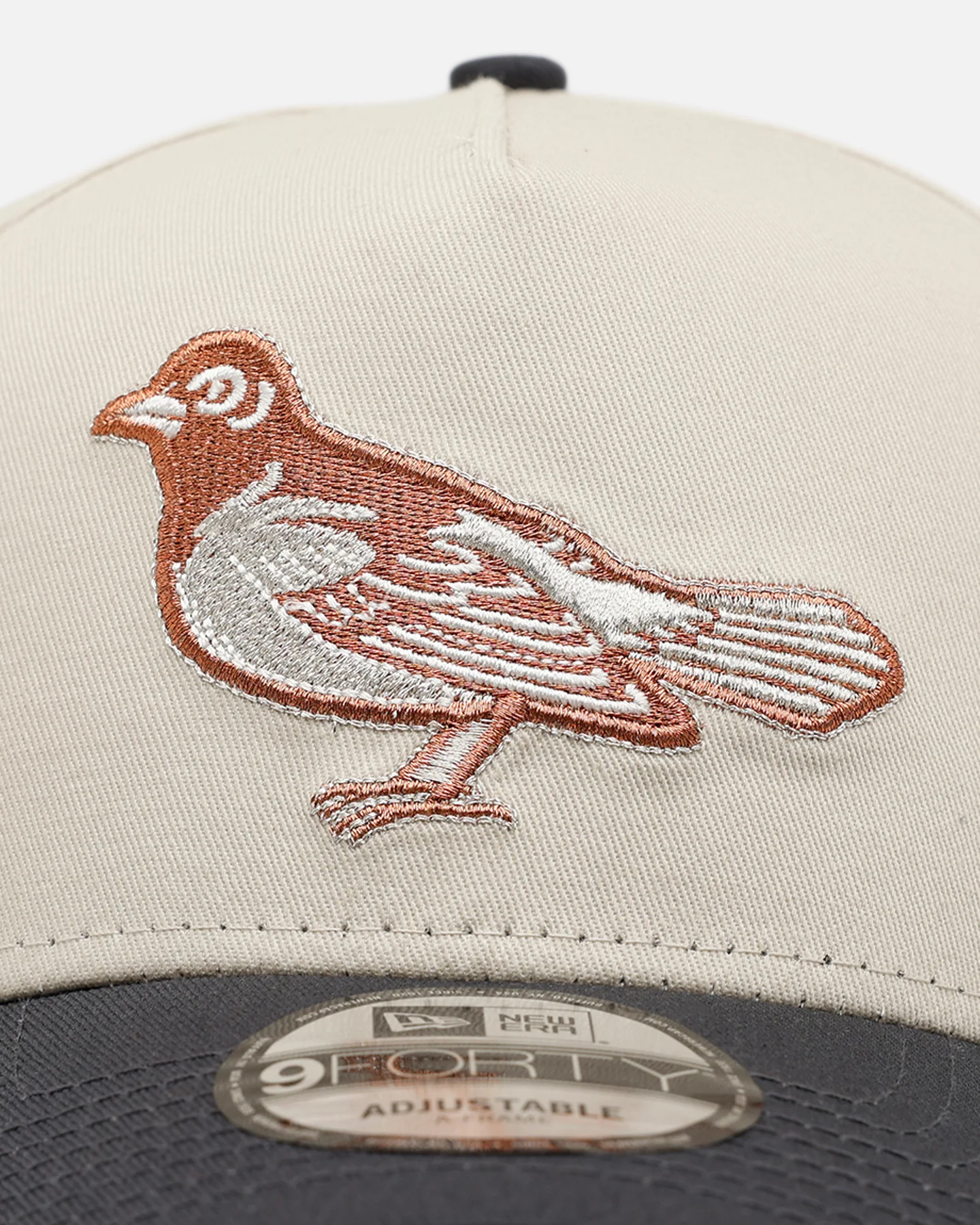 New Era Baltimore Orioles 'Smooth' 9FORTY A-Frame Snapback Stone - Image 5