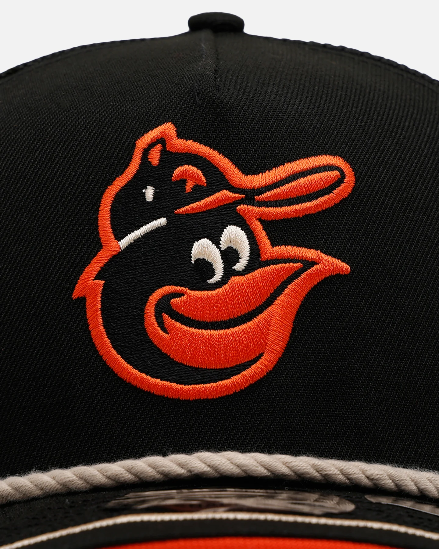 New Era Baltimore Orioles 'Spring Injection' 9FIFTY A-Frame Trucker Snapback Black - Image 5
