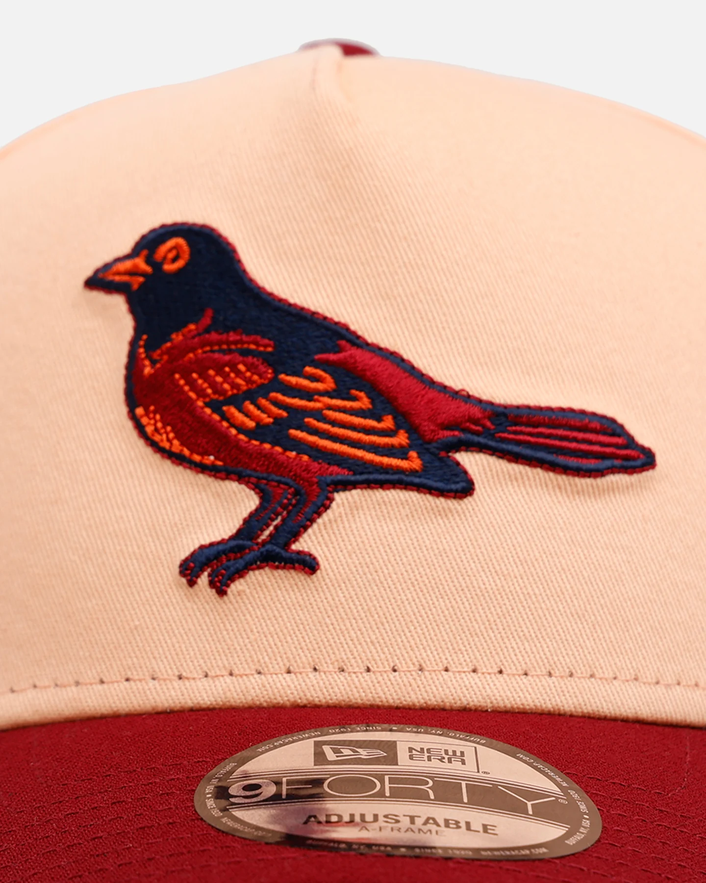 New Era Baltimore Orioles 'Volcano' 9FORTY A-Frame Snapback Peach - Image 5