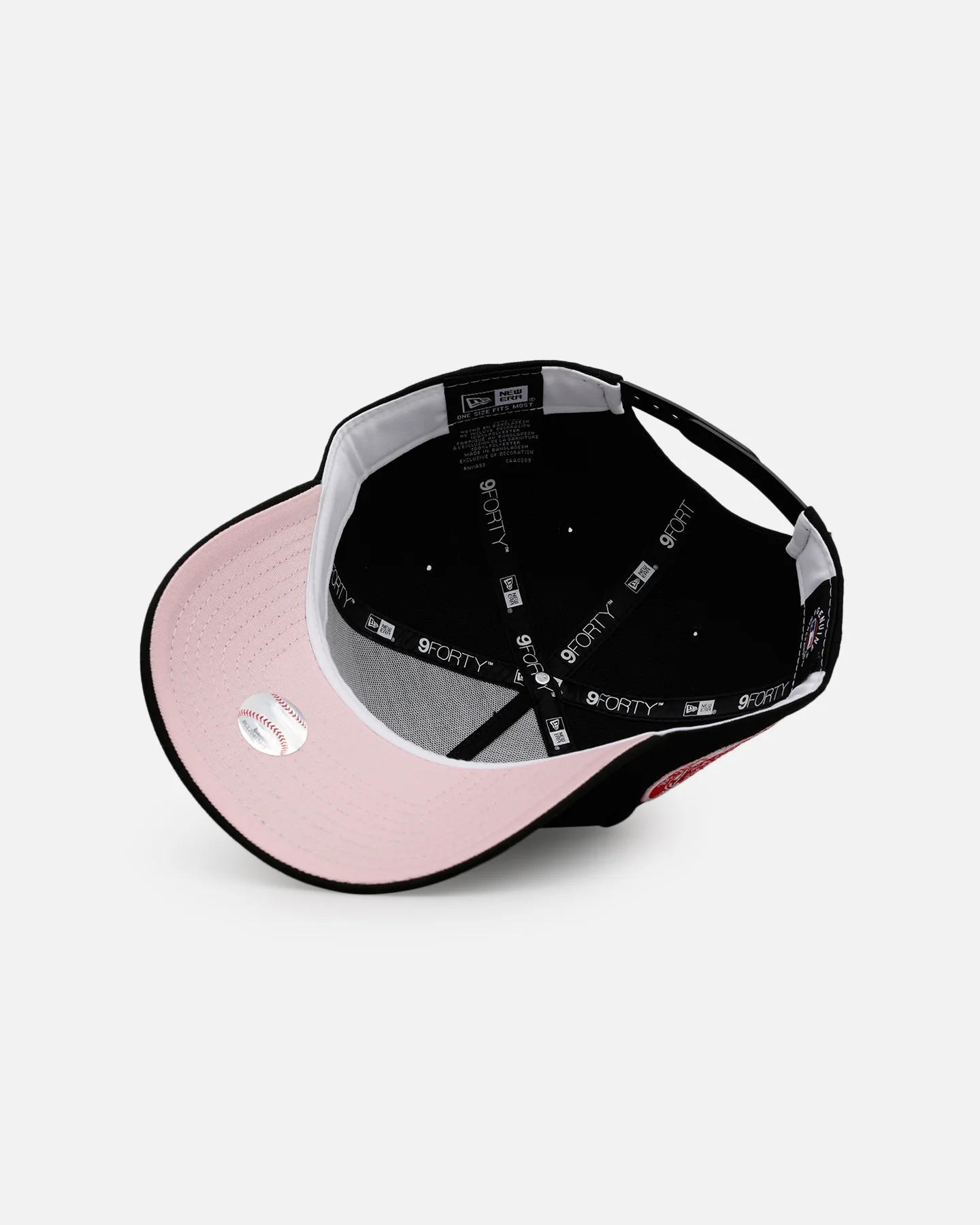 New Era Boston Red Sox 'Black And Pink' 9FORTY A-Frame Snapback Black/Pink - Image 6