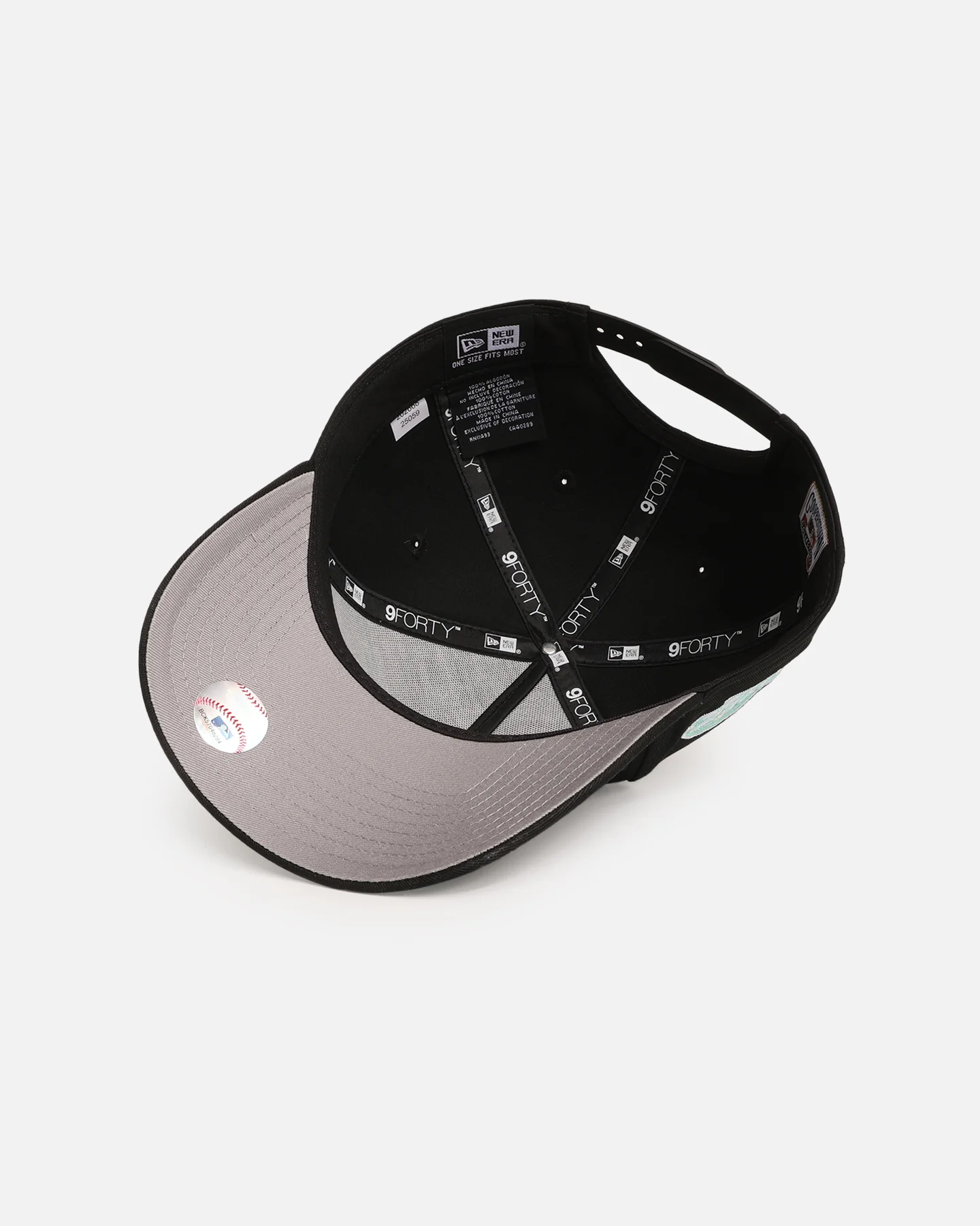 New Era Boston Red Sox 'Black Aqua' 9FORTY A-Frame Snapback Black/Aqua - Image 6