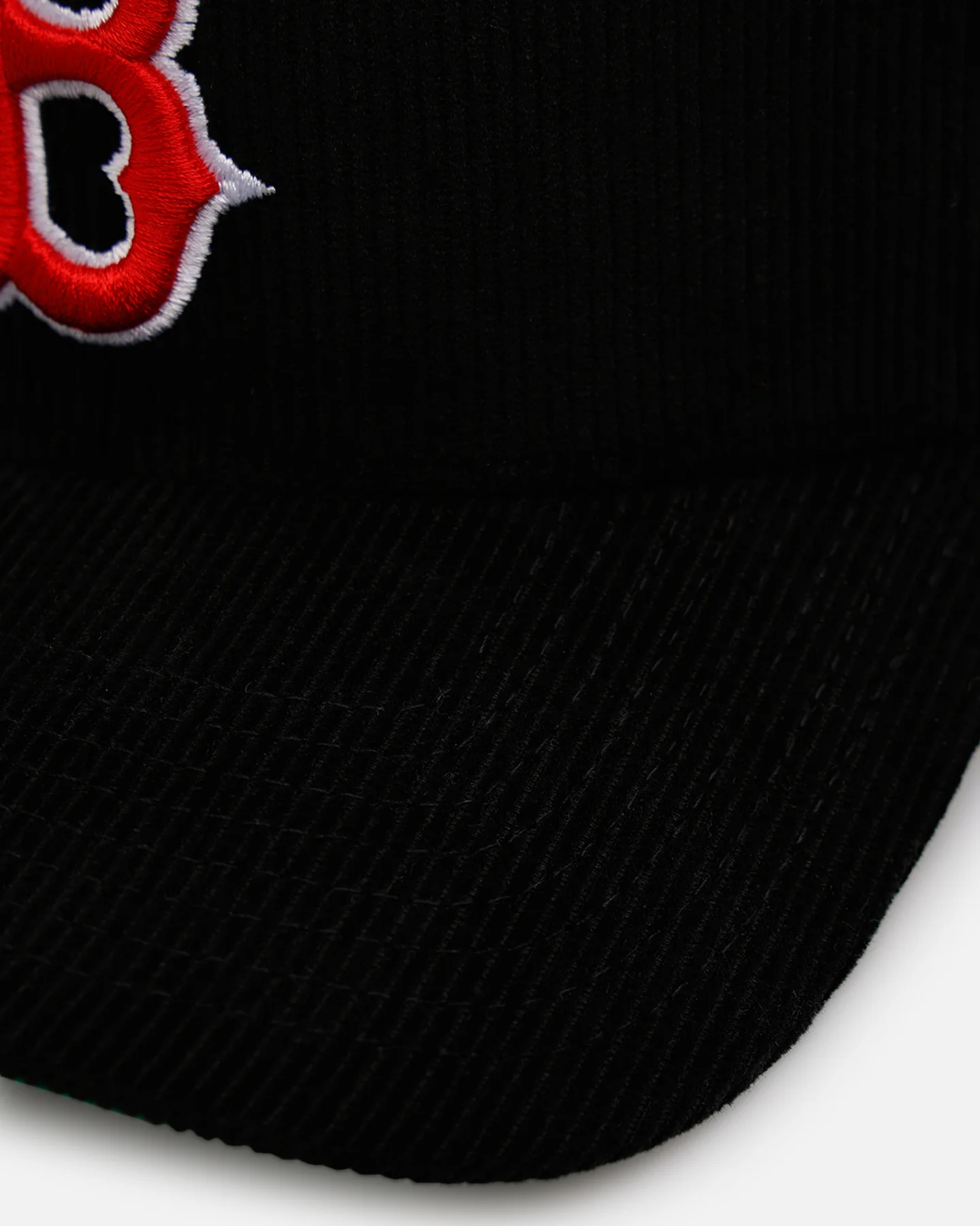 New Era Boston Red Sox 'Black Cord' 9FORTY A-Frame Corduroy Snapback Black - Image 2