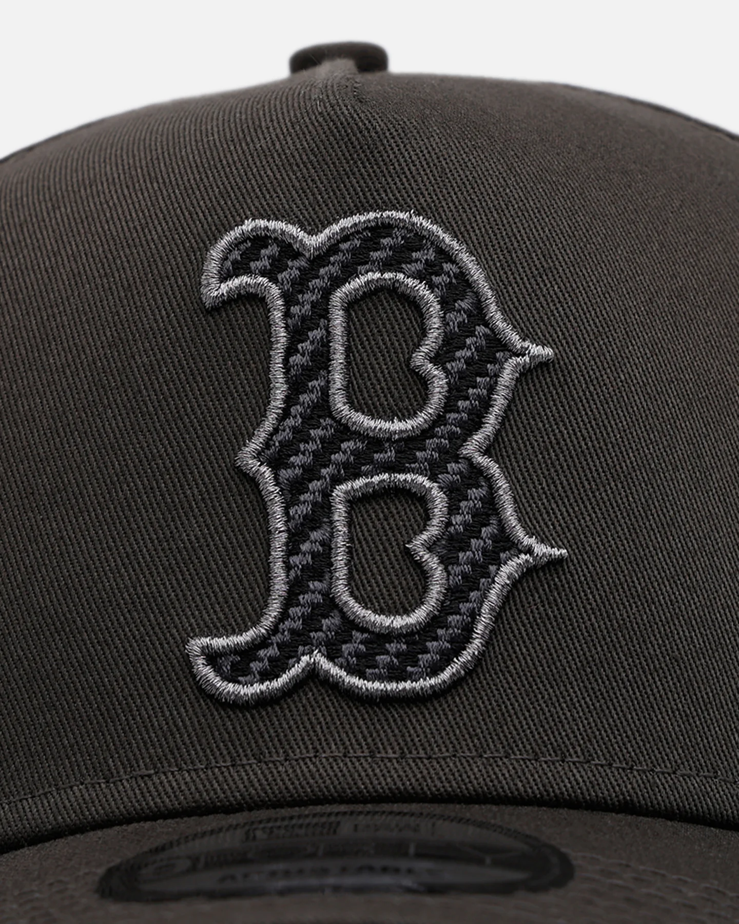 New Era Boston Red Sox 'Carbon Weave' 9FORTY A-Frame Snapback Black - Image 5